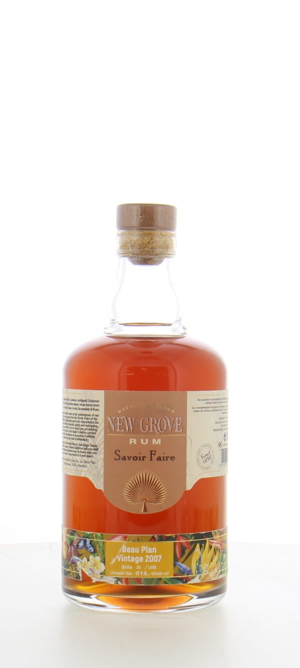 New Grove Distillery - 13 Years Old Savoir Faire Beau Plan Vintage 2007 45% 2007
