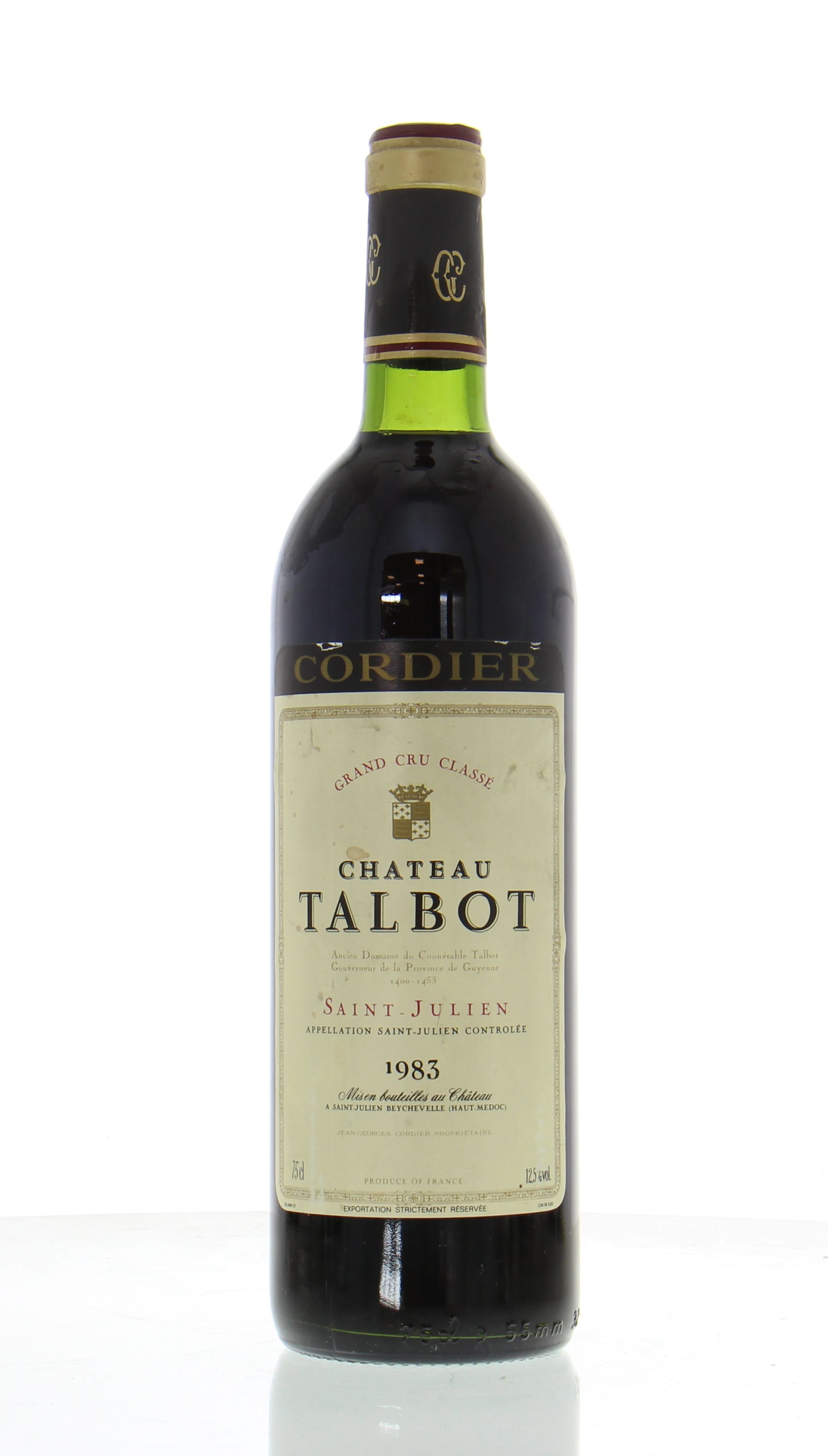 Chateau Talbot - Chateau Talbot 1983 From Original Wooden Case