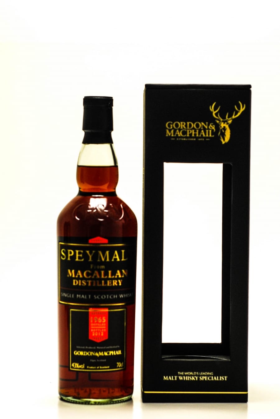 Macallan - Macallan Gordon and Macphail Speymalt Distilled 1965 Bottled 2012 43% 1965 In Original Wooden Case