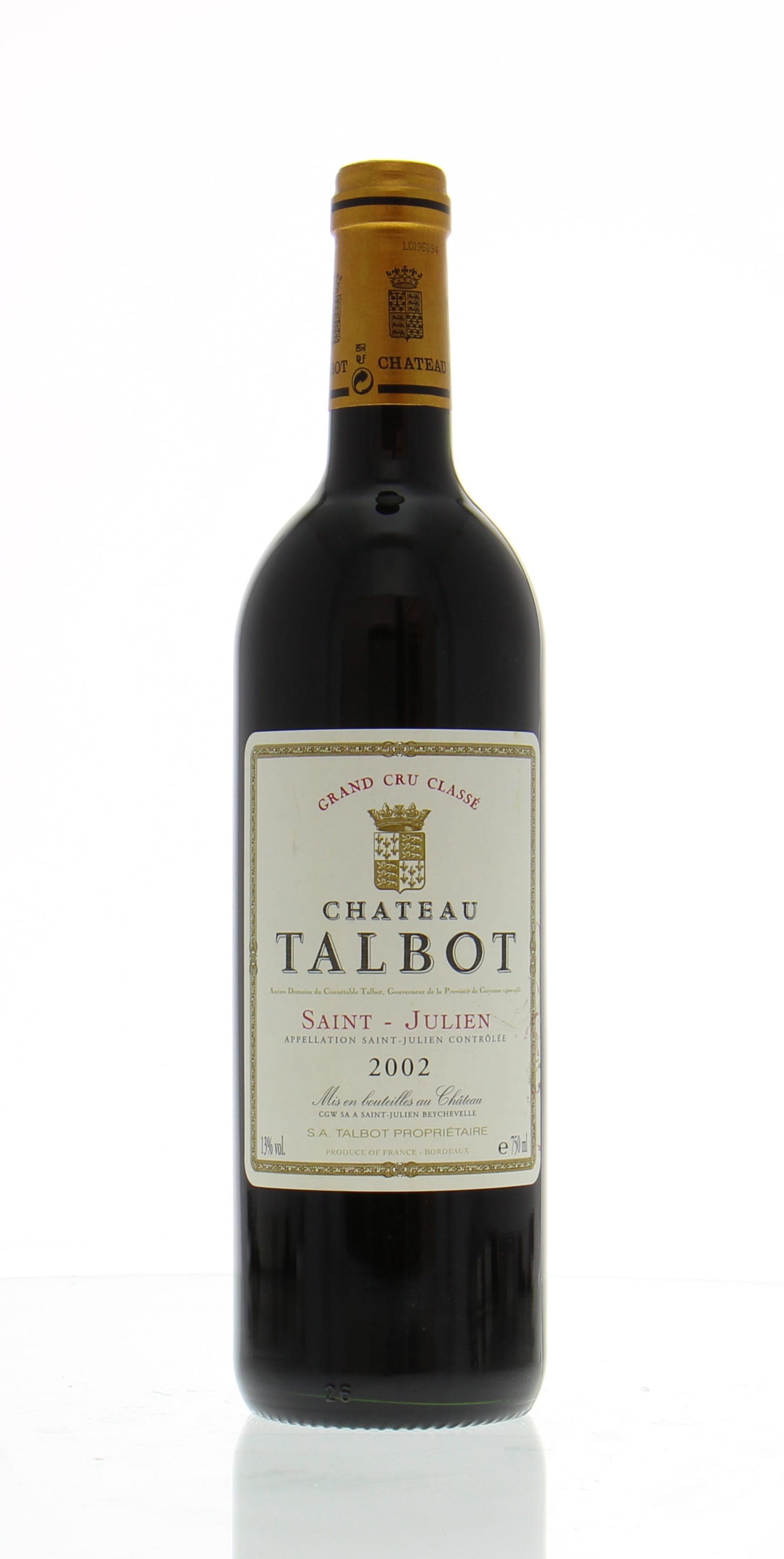 Chateau Talbot - Chateau Talbot 2002 From Original Wooden Case