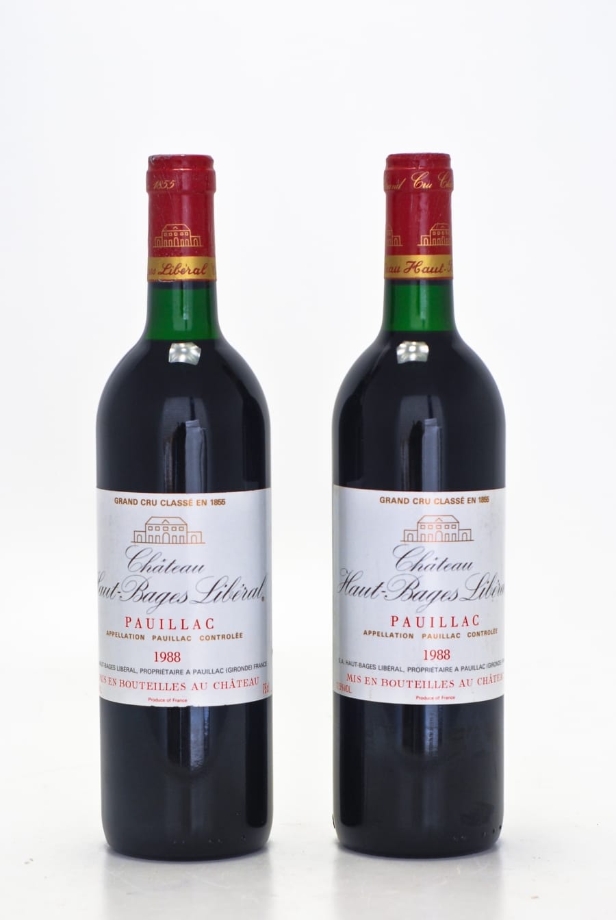 Chateau Haut Bages Liberal - Chateau Haut Bages Liberal 1988 From Original Wooden Case