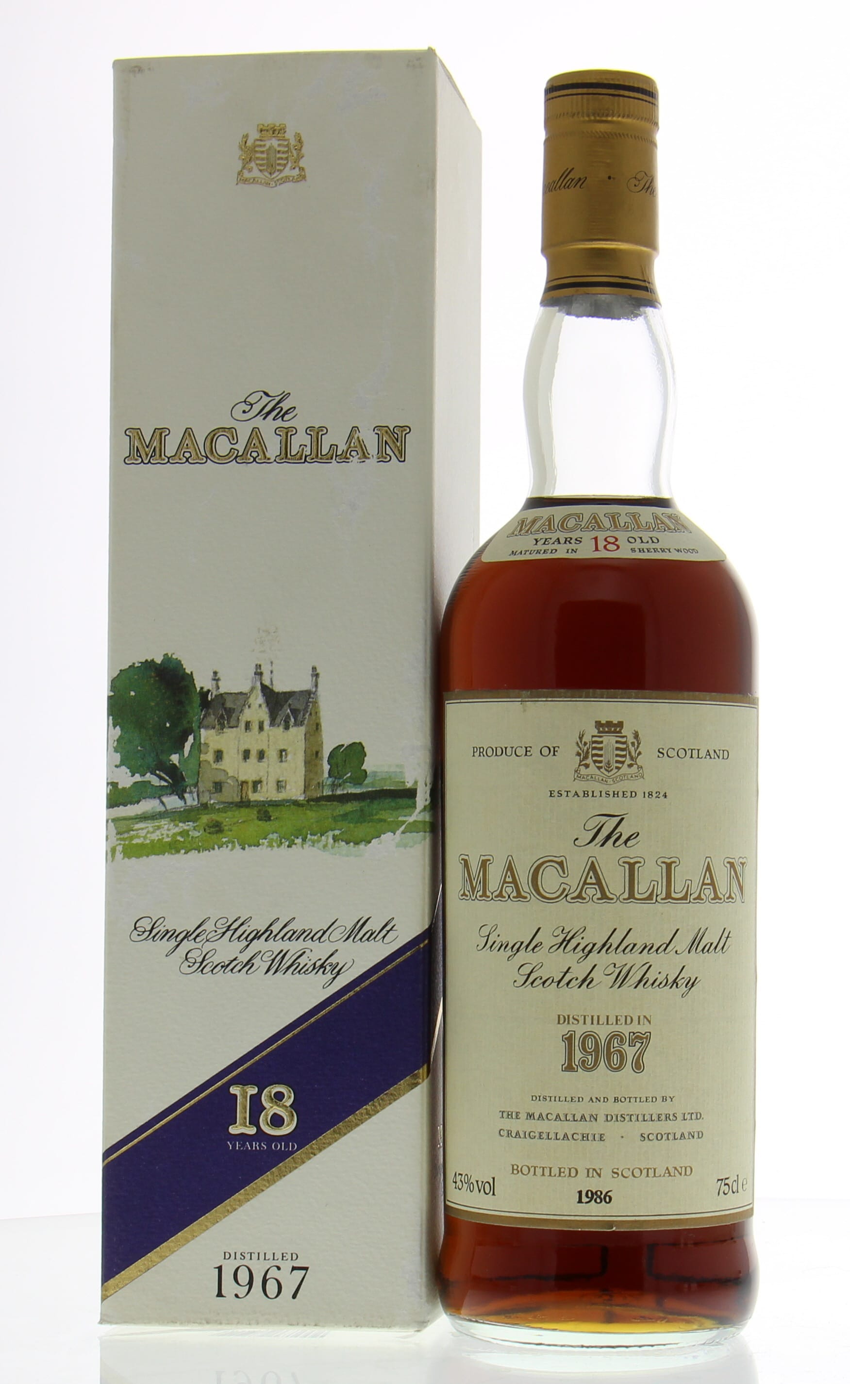 Macallan - The Macallan 18 years old Sherry Wood 1967 In Original Container