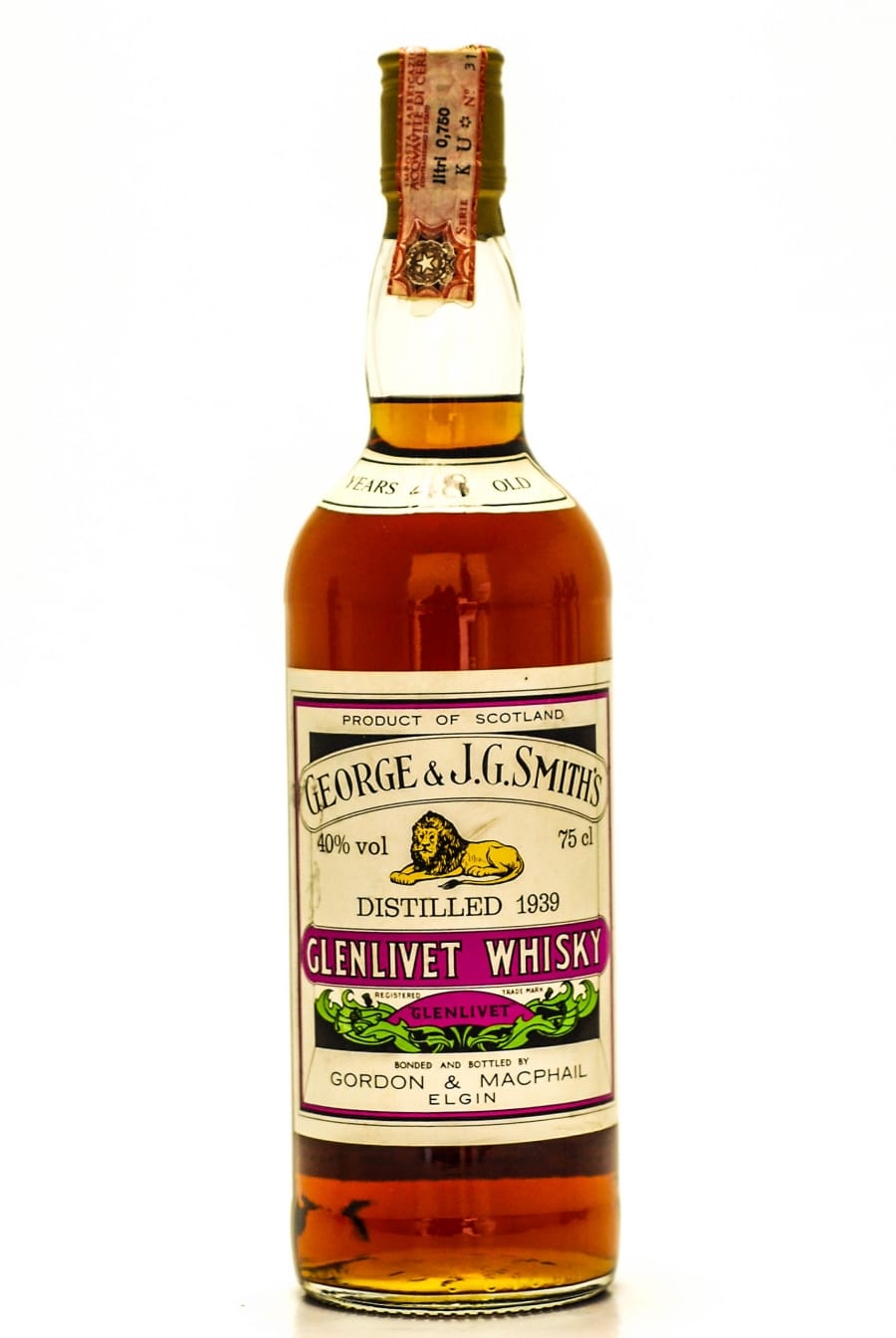 Glenlivet - 48 Years Old Distilled 1939 Georges & J.G.Smiths Gordon & Macphail 40% 1939 Perfect