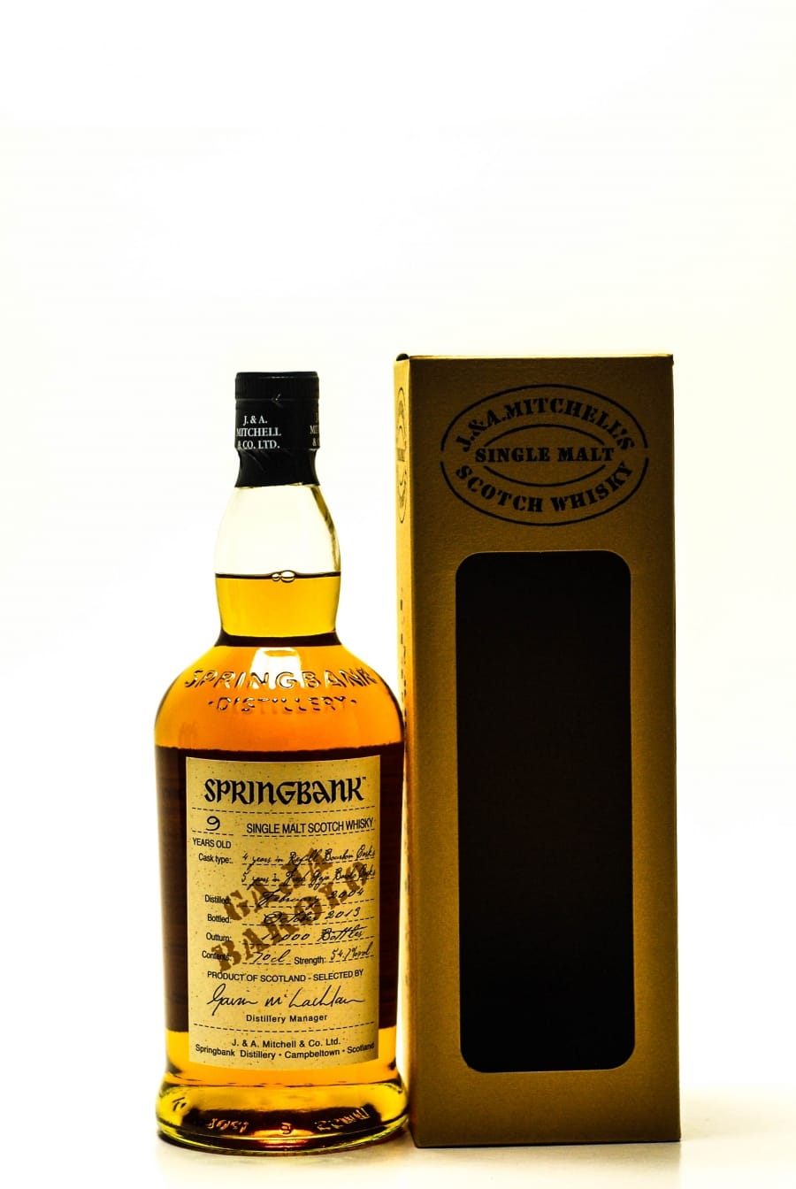 Springbank - Springbank 9 Years Old Distilled: 2004 Bottled: 2013 Gaja Barolo Cask 54.7% ID Barcode: 610854000646 2004