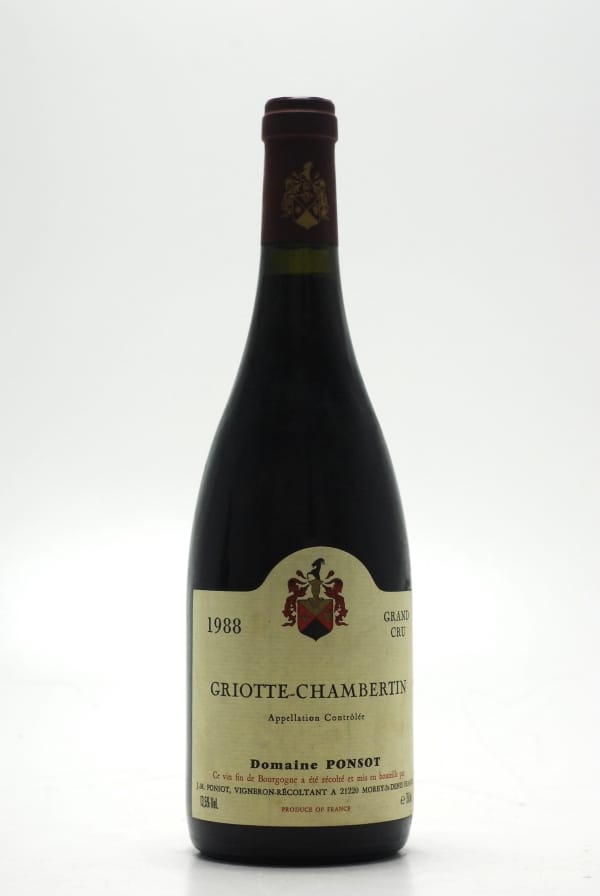 Domaine Ponsot - Griottes Chambertin 1988 Perfect