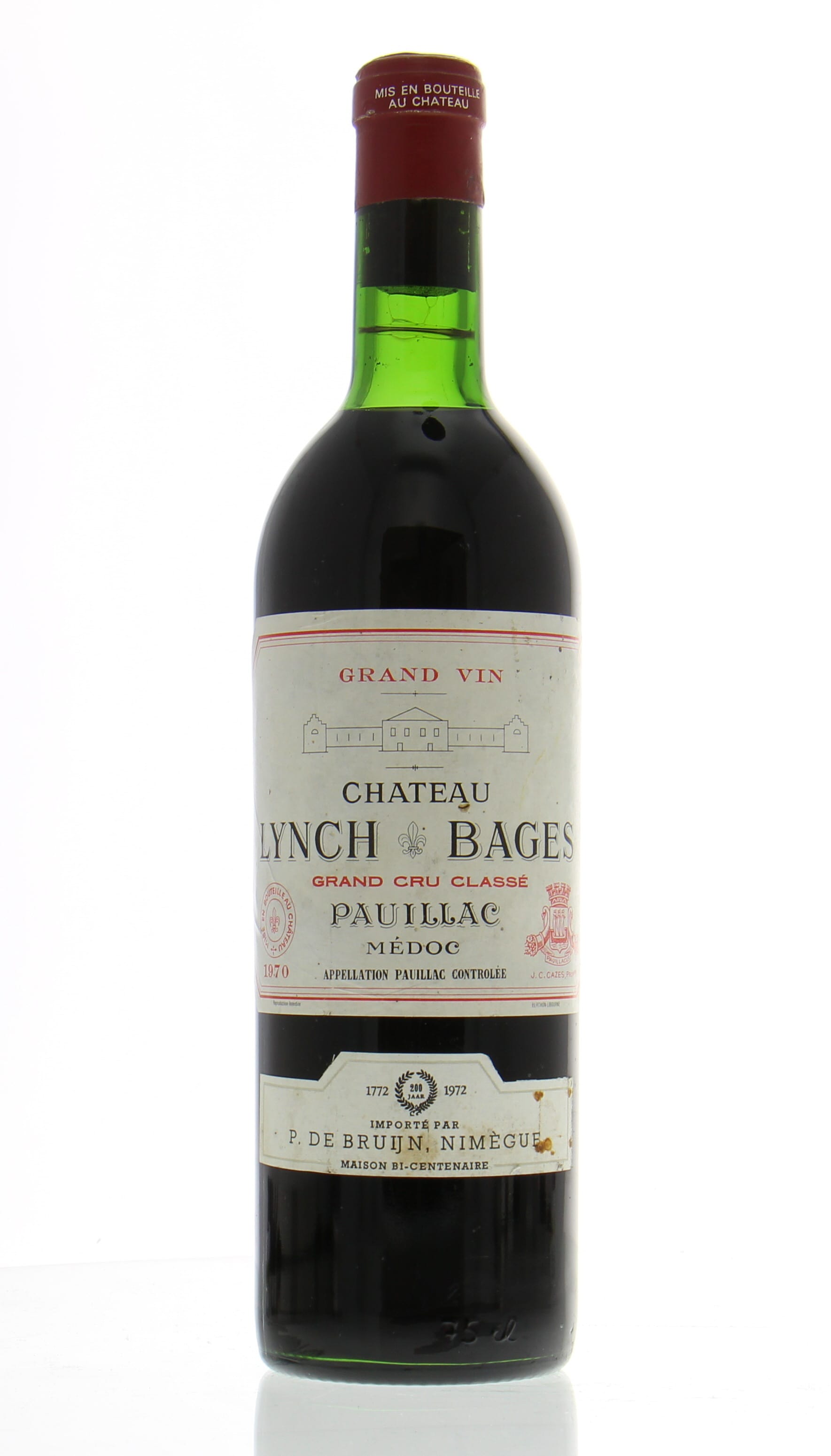 Chateau Lynch Bages - Chateau Lynch Bages 1970 Top shoulde
