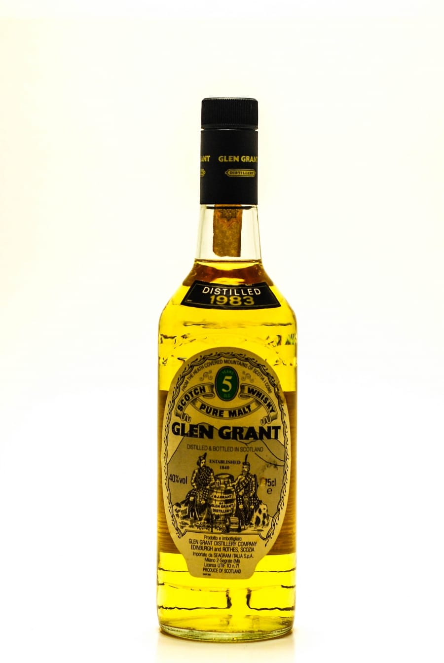 Glen Grant - 5 years 1983 old  Seagram Import Italy 40% 1983 Perfect