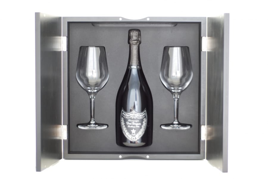Moet Chandon - Dom Perignon Oenotheque in giftbox (2 glasses) 1996 From Original Wooden Case