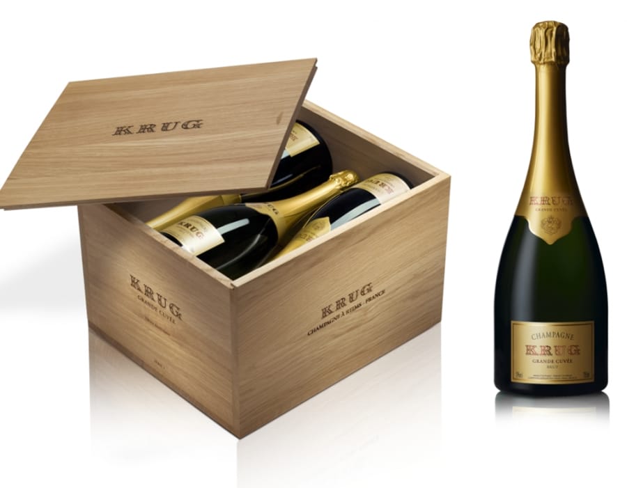 Krug - Editions Serie 1 Grande Cuvee in Giftbox (6 bottles) 2003 Perfect