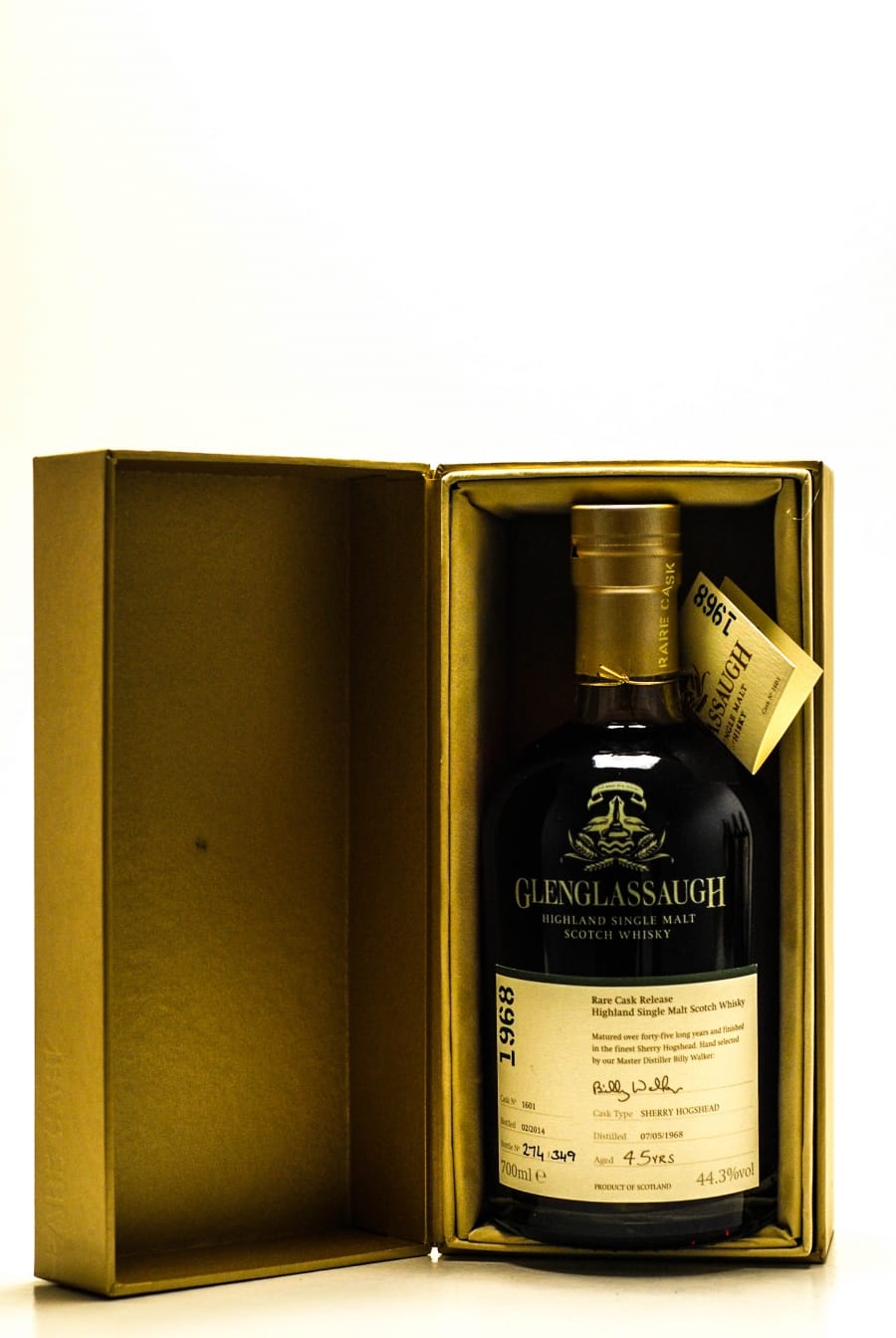 Glenglassaugh - 45 Years Old Rare Cask Release Batch 1 cask:1601 44.3% 1968 Perfect