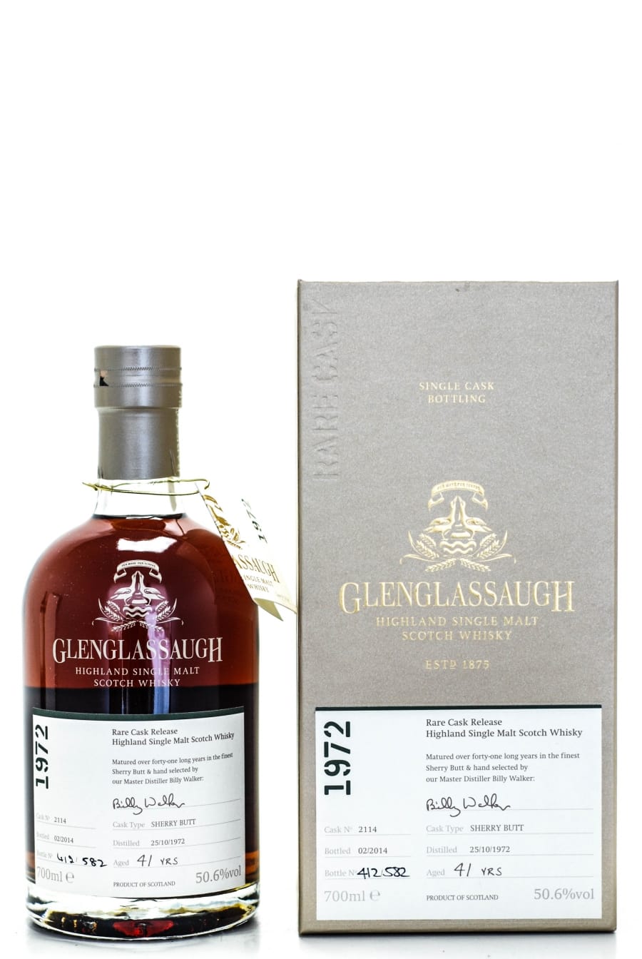Glenglassaugh - Glenglassaugh 41 yo Rare Cask Release Batch 1 cask 2114 Refill Sherry Butt (50.6%, OB, Distilled: 25.10.1972 bottled 02.2014) 1 of 582 bottles 1972