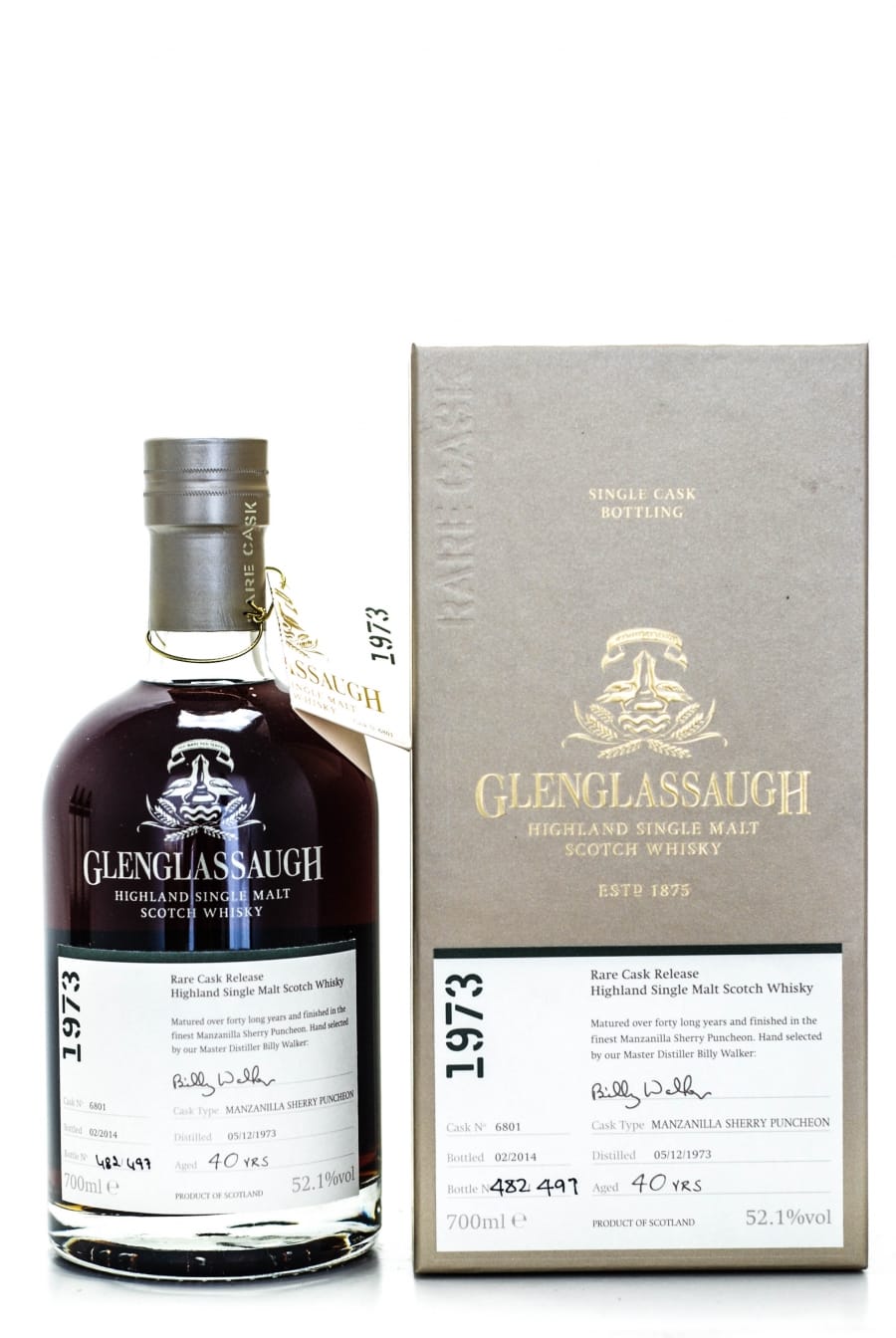 Glenglassaugh - 40 Years Old Rare Cask Release Batch 1 Cask:6801 52.1% 1973 In Original Container