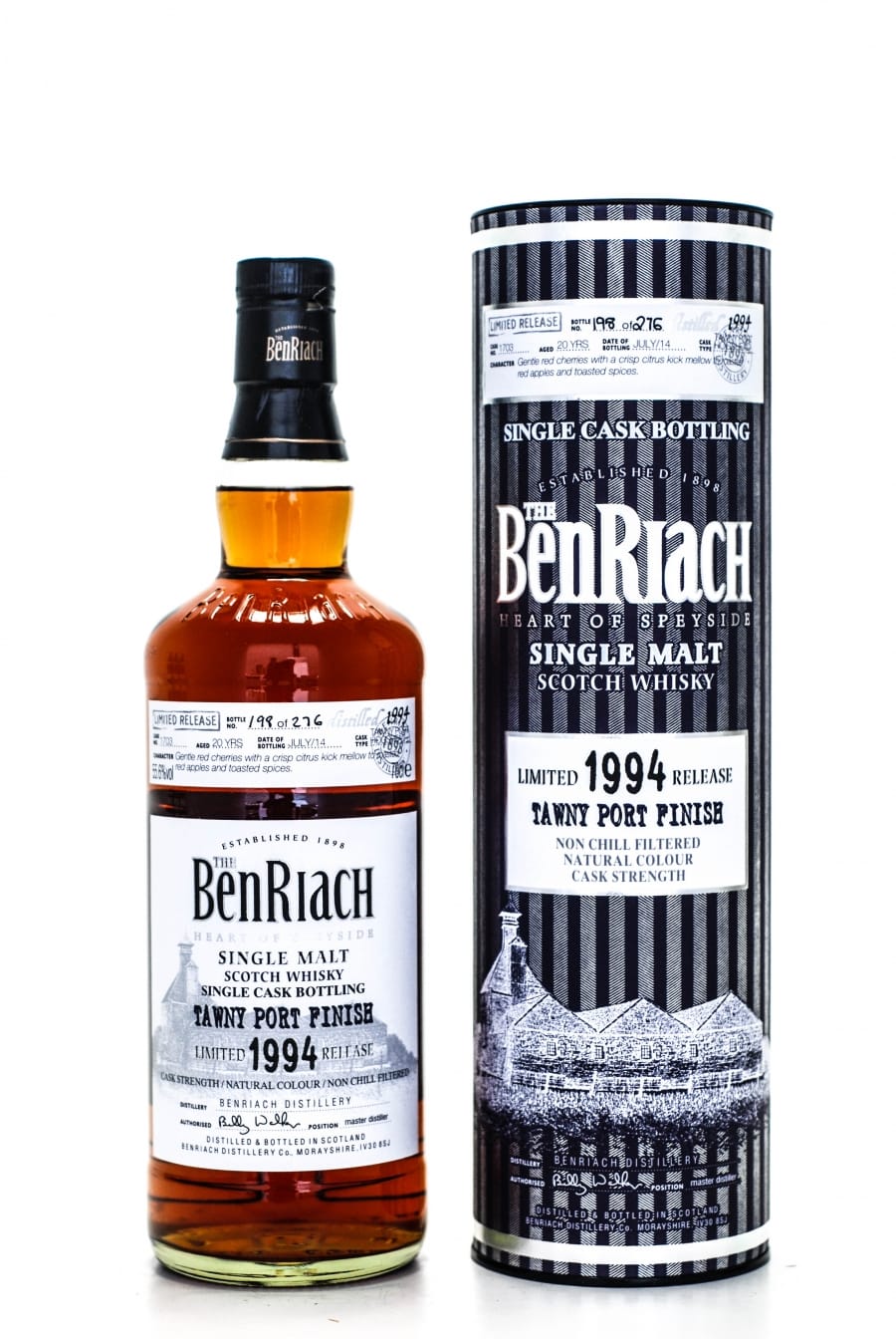 Benriach - BenRiach 1994 Tawny Port Finish 20 Years Old Batch 11 Cask:1703 Bottled July 2014 55.6% 1994 Perfect