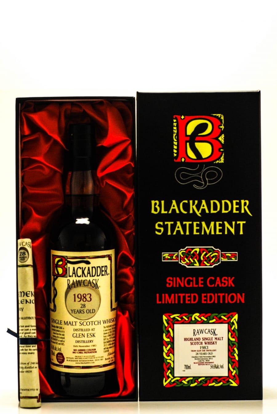 Glenesk - 28 Years Old  Blackadder Raw Cask:4929 54,6% 1983 In Original Container