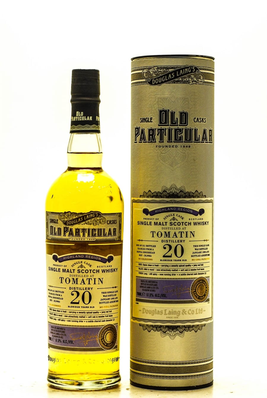 Tomatin - 20 Years Old Douglas Laing Old Particular Cask DL9984 51,5% 1993 Perfect