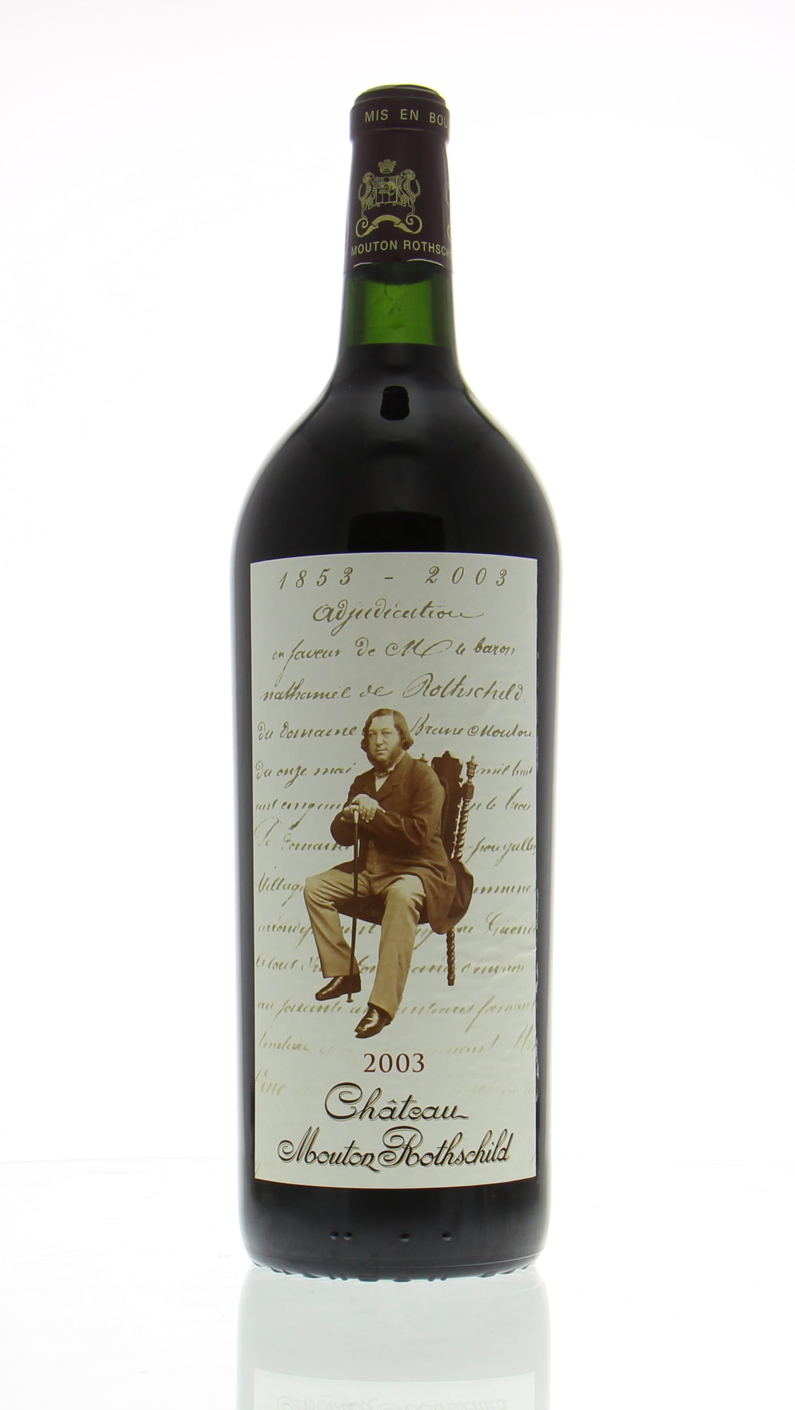 Chateau Mouton Rothschild - Chateau Mouton Rothschild 2003 From Original Wooden Case