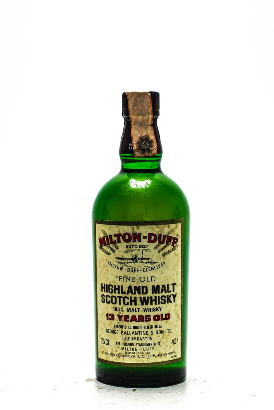 Miltonduff - Miltonduff  13 Years Old Salengo Import Bottled 1977 43% 1977 Perfect