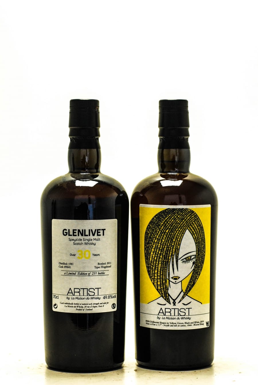 Glenlivet - Glenlivet 30 YO Artist serie La Maison du Whisky Distilled: 1981 Botteld: 2011 Cask: 9641 1 of 231 Bottells 49.8% 1981 Perfect