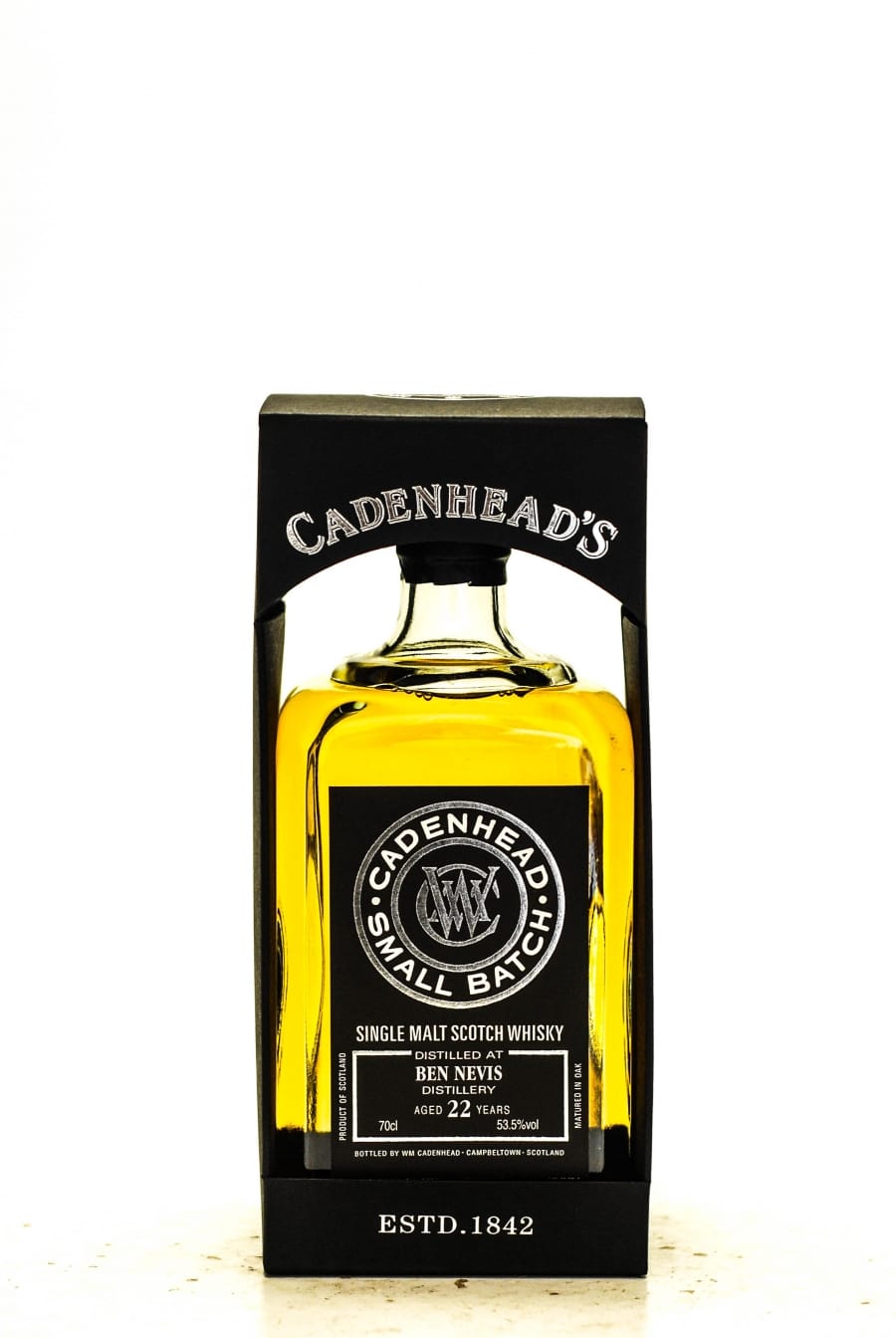 Ben Nevis - Ben Nevis 22 Years Old  Cadenhead Small Batch Distilled: 1992 Bottled: 2014 1 Of 444 Bottles 53.5% 1992