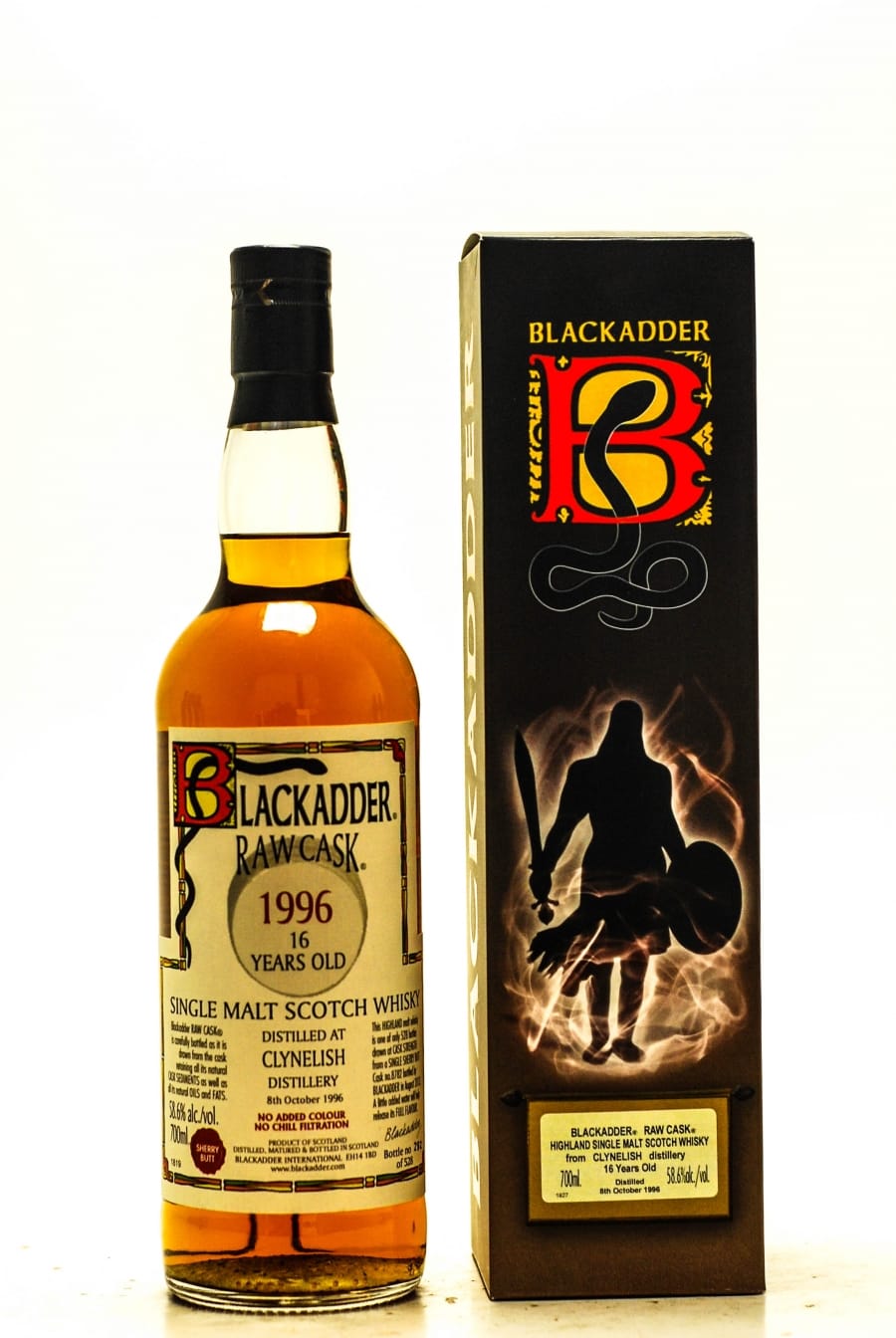 Clynelish - 16 Years Old Blackadder Raw Cask:8782 58.6% 1996 In Original Container