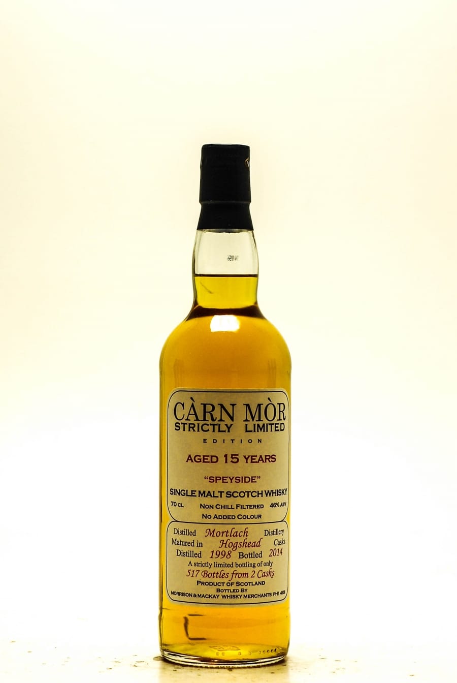Mortlach - 15 Years Old Càrn Mòr Strictly Limited Edition 46% 1998 Perfect