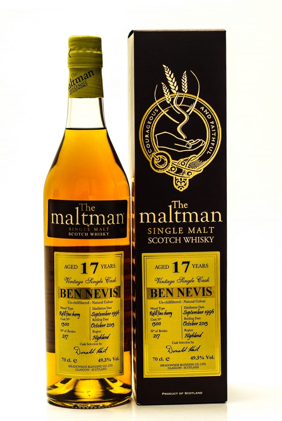 Ben Nevis - 17 Years The Maltman Cask:1300 49.3% 1996 Perfect