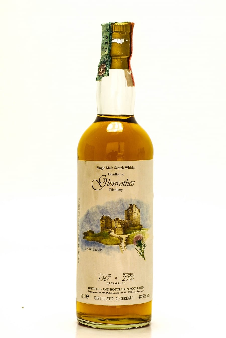 Glenrothes - 33 Years Old The Vintage Malt Whisky Co Ltd. VA.MA. Bergamo Import Distiled: 1967 Bottled: 2000 48.5% 1967
