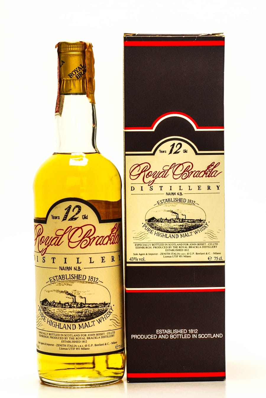 Royal Brackla - 12 Years Old Zenith Import  Bottled mid 80's 43% NV In Original Container