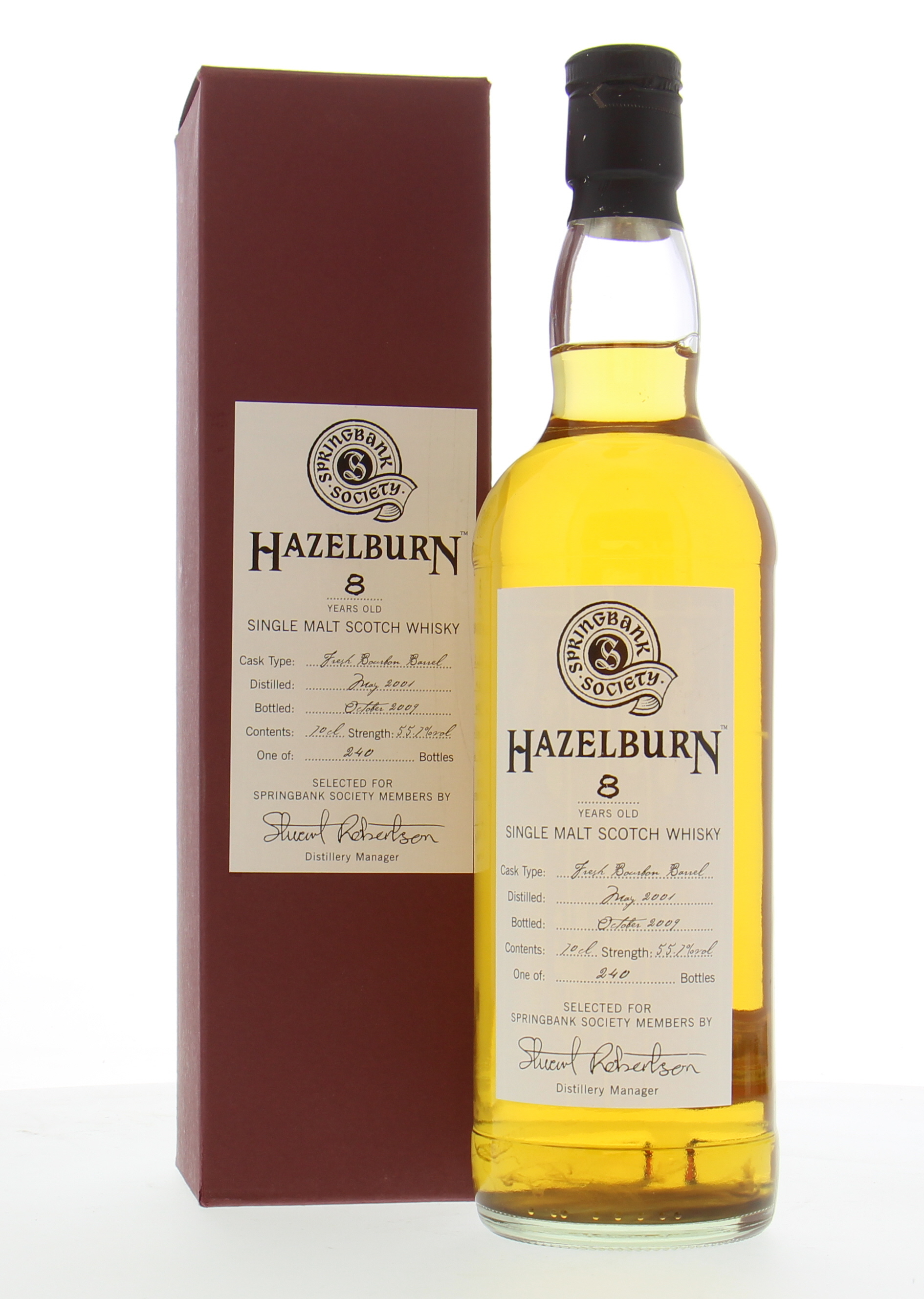 Hazelburn - 8 Years Old Springbank Society Bottling 55.7% 2001 In Original Container