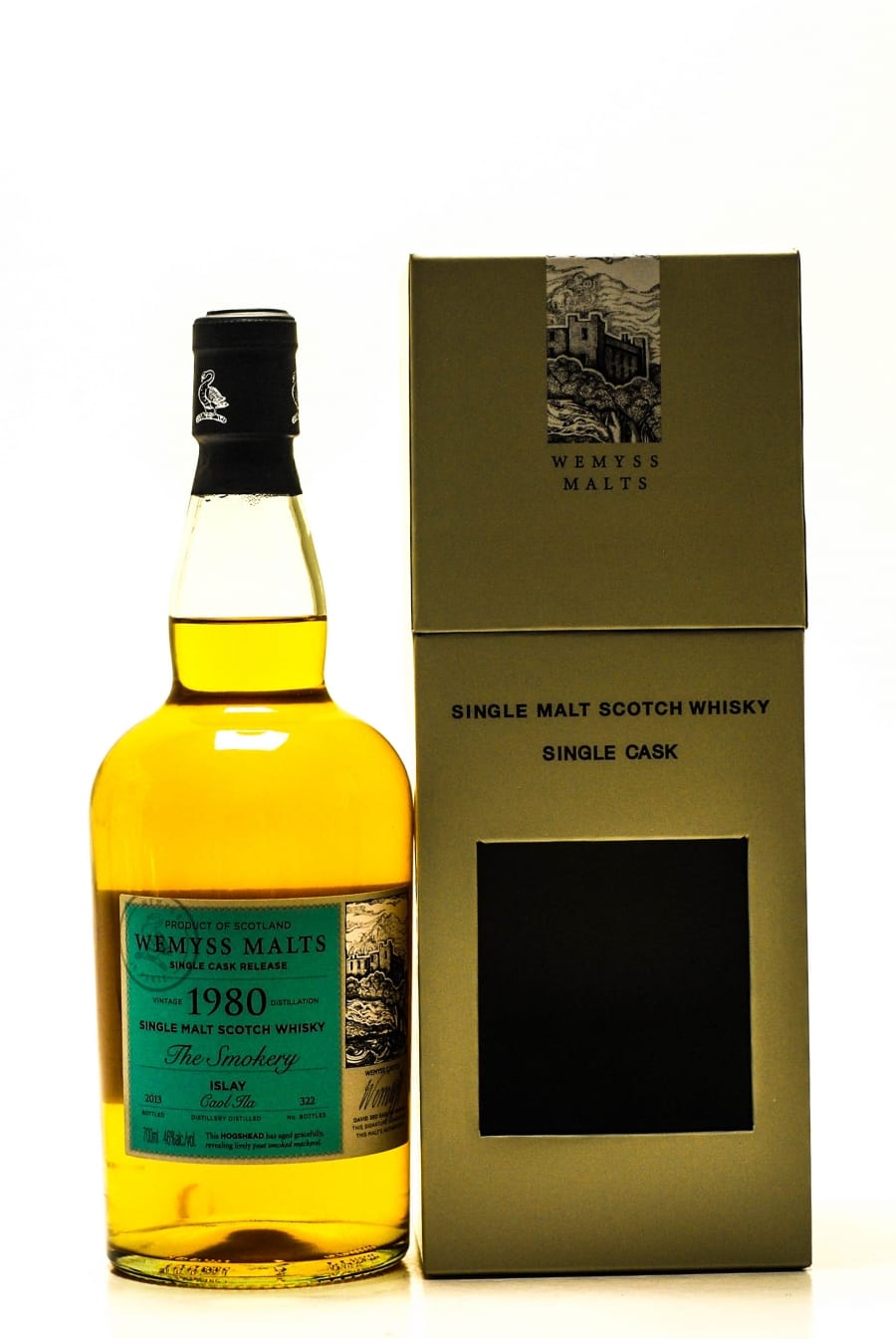 Caol Ila - Caol Ila 32 Years Old The Smokery Wemyss Malts Distilled: 1980 Bottled: 2012 1 Of 322 Bottles 46% 1980 In Original Container