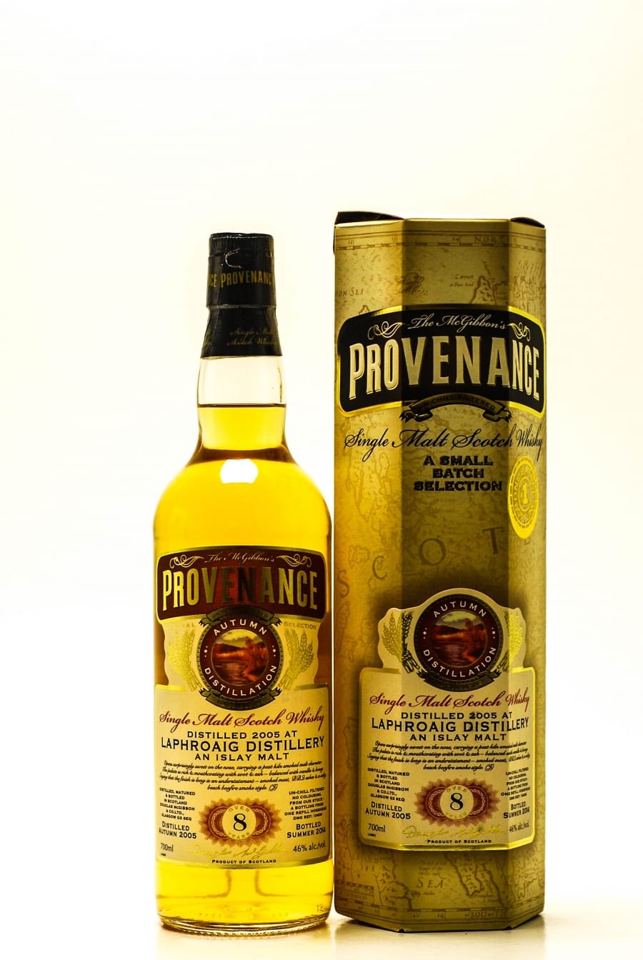Laphroaig - 8 Years Old McGibbon's Provenance Cask:10406 46% 2005 In Original Container