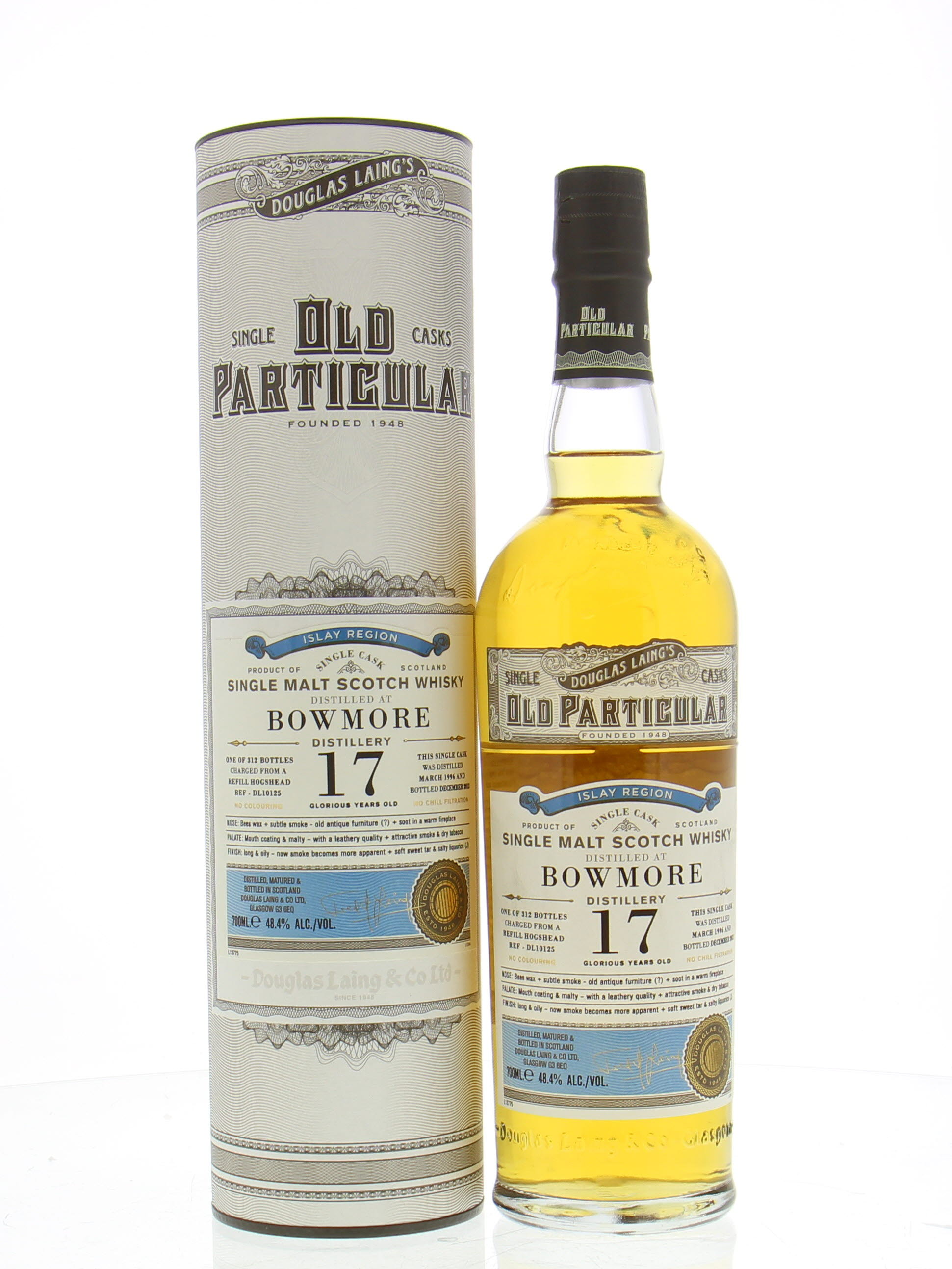 Bowmore - 17 Years Old Douglas Laing Old Particular Cask DL10125 48.4% 1996 In Original Container