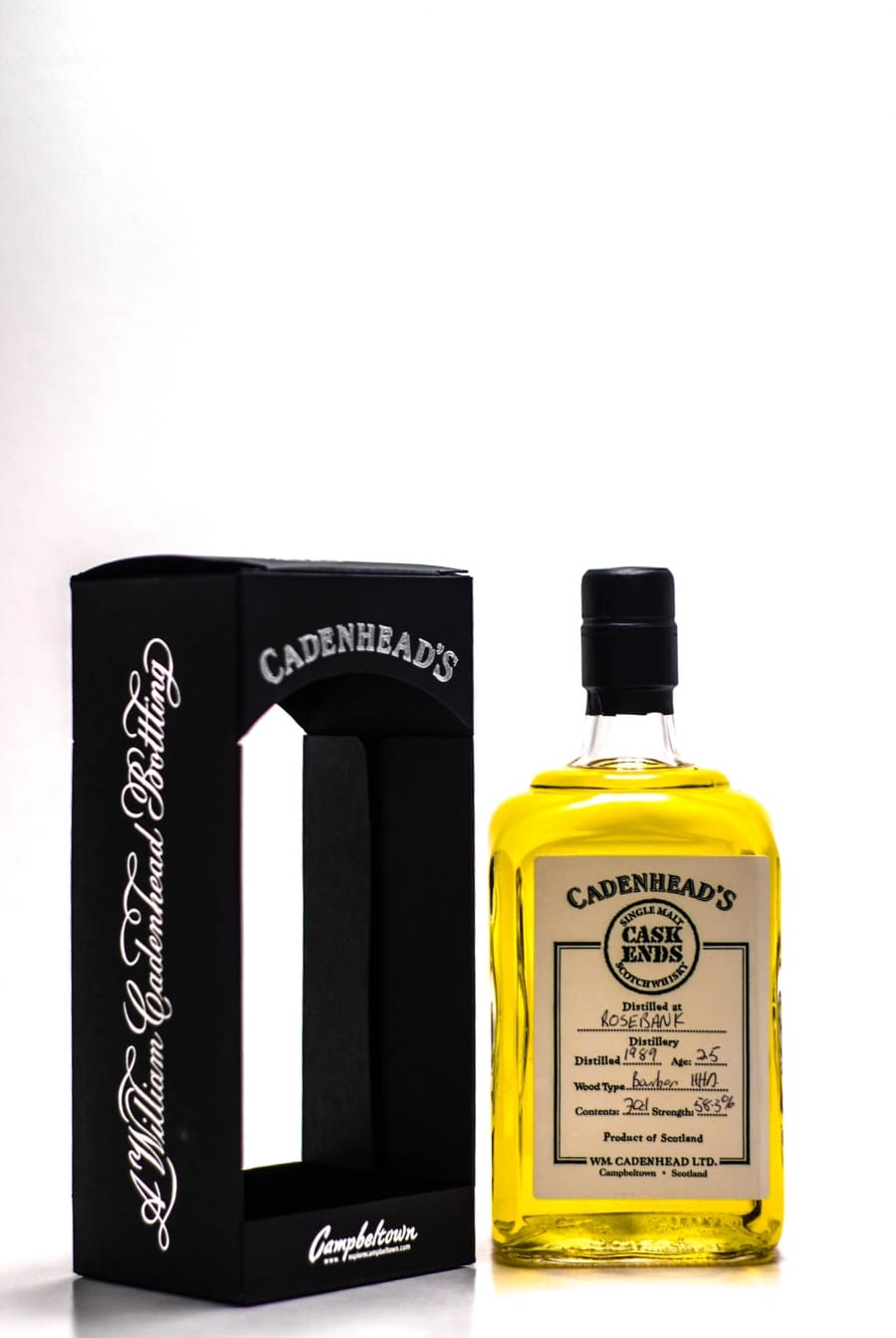 Rosebank - Rosebank 25 Years Old  Cadenhead's Hand-bottled from the cask Distilled 1989 Bottled 22.05.2014 1 Of 30 Bottles Handwritten Label 58.3% 1989 In Original Container