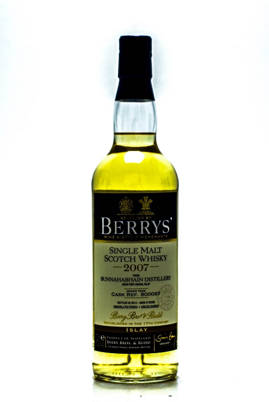 Bunnahabhain - 6 Years Old Berry's Own Selection Cask:800097 57.2% 2007 Perfect