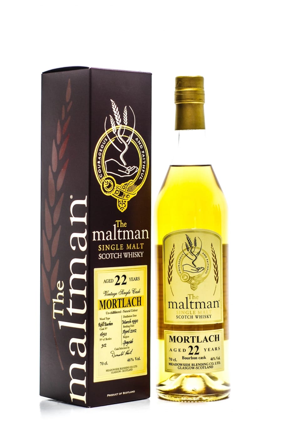 Mortlach - 22 Years Old The Maltman Cask:1650 6% 1990 In Original Container