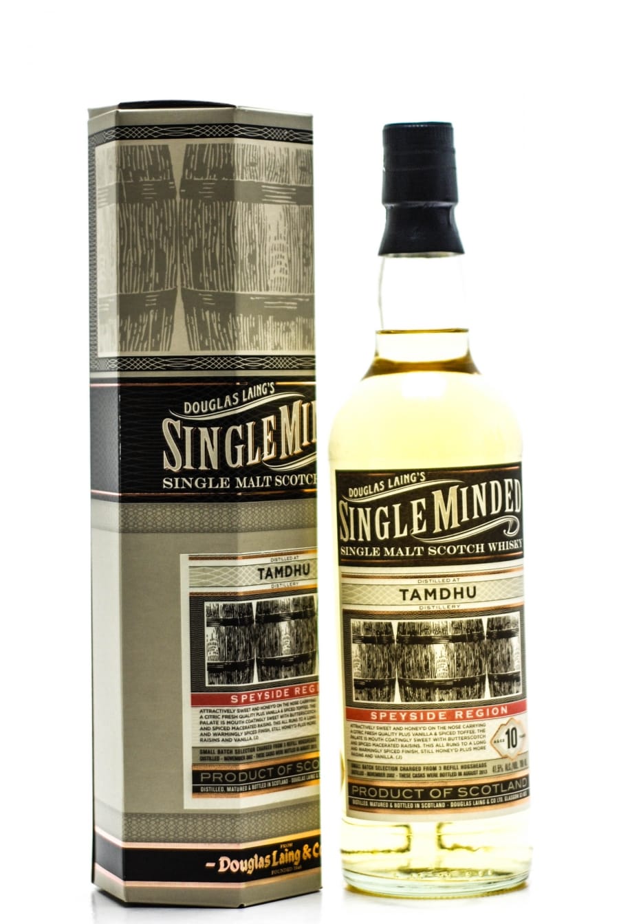 Tamdhu - 10 Years Old Douglas Laing Single Minded 41.5% 2002 In Original Container