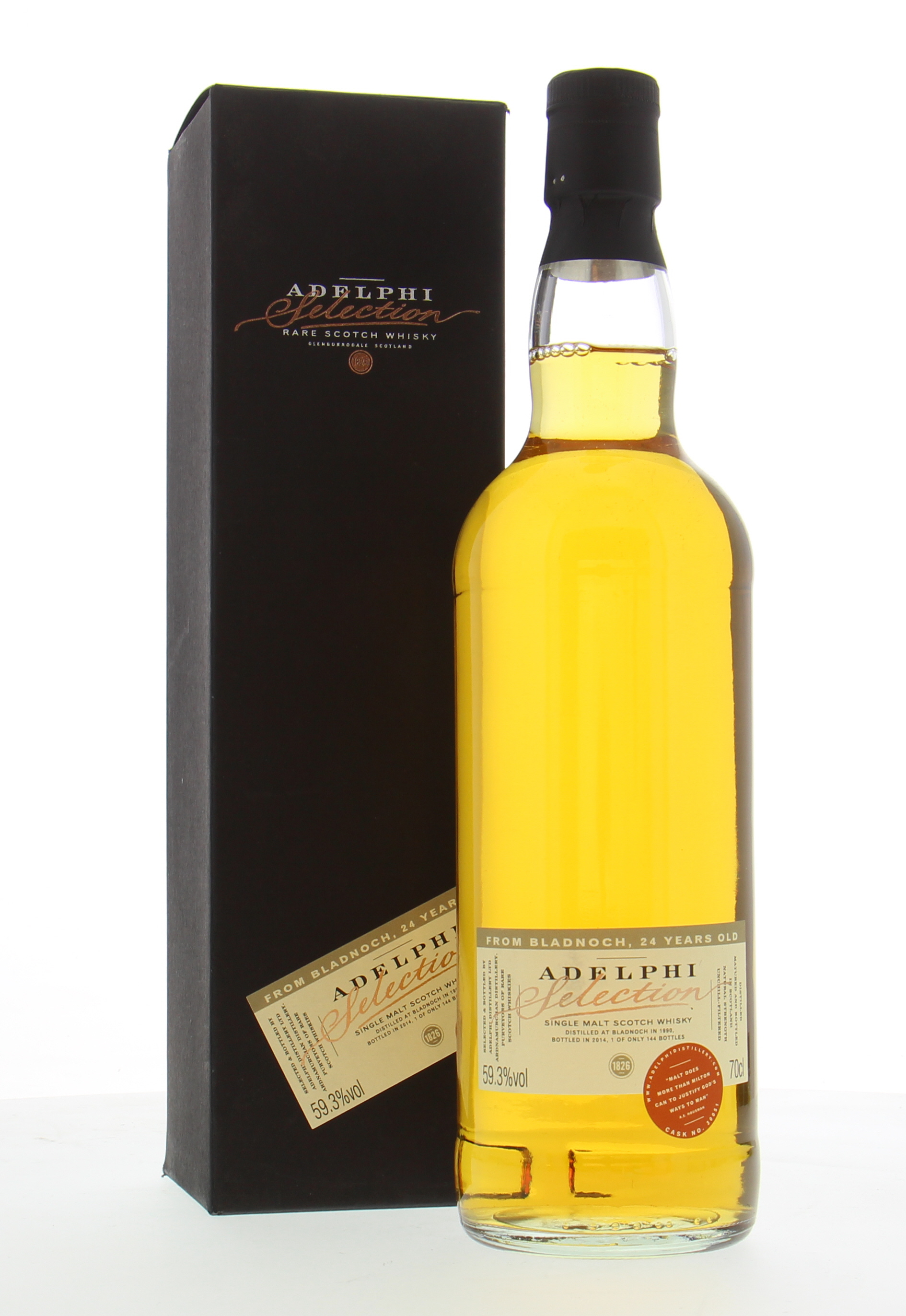 Bladnoch - 24 Years Old Adelphi Cask:30051 59.3% 1990 In Original Container