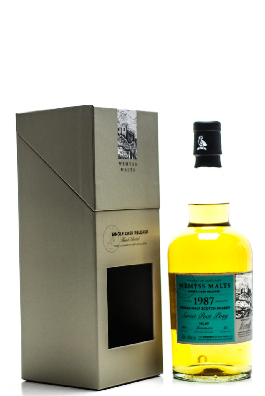 Bowmore - 1987 Wemyss Malts Sweet Peat Posy 46% 1987 In Original Container