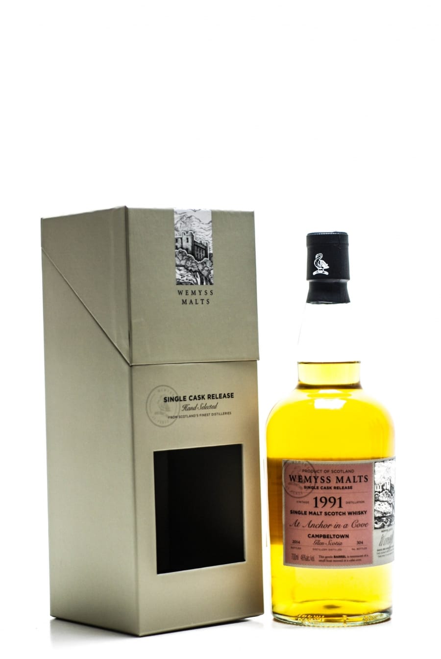 Glen Scotia  - Wemyss Malts At Anchor in a Cove 46% 1991 In Original Container