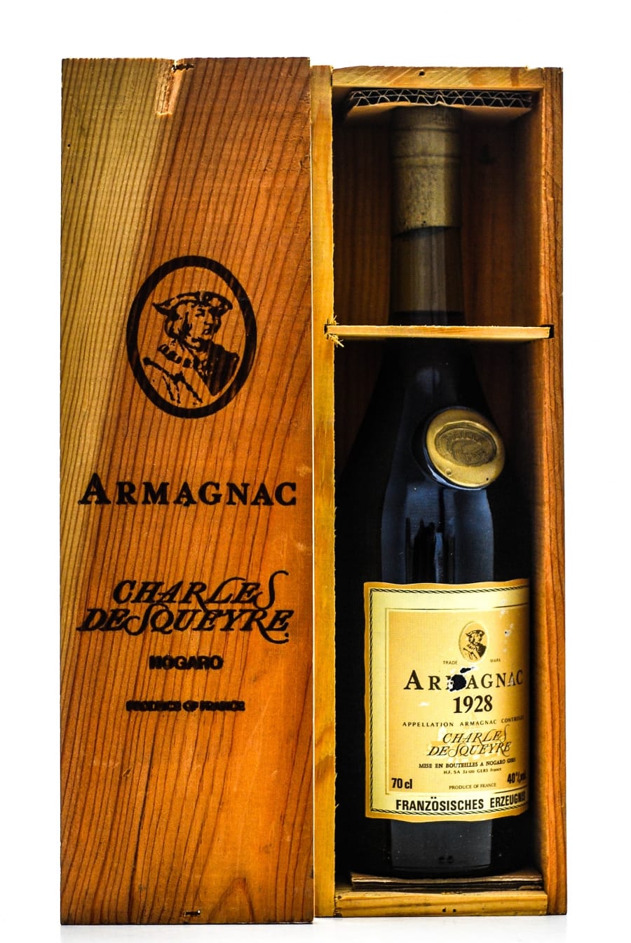 Charles Desqueyre - Armagnac Vieille Reserve 1928 From Original Wooden Case