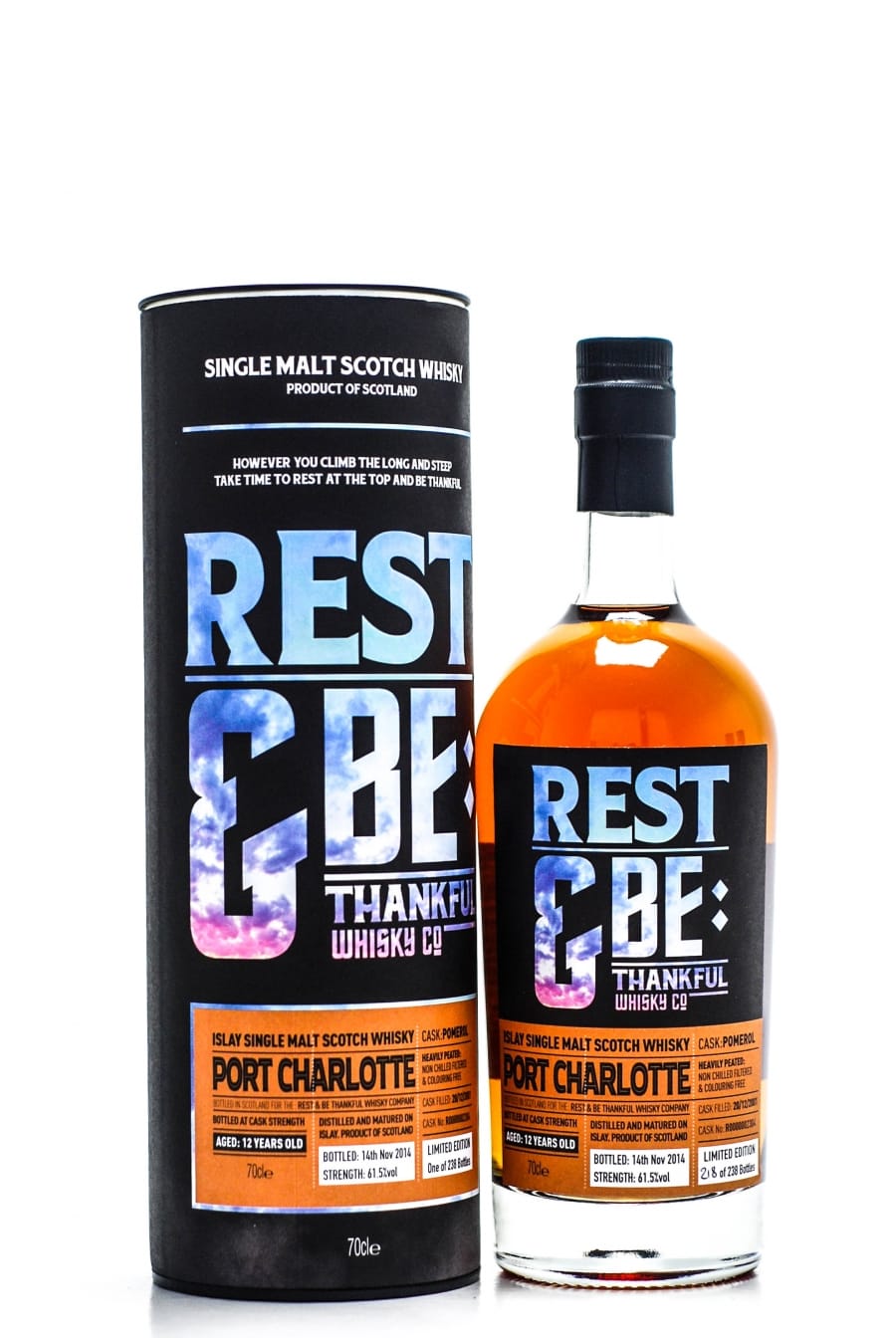 Port Charlotte - 12 Years Old Rest & be Thankful Whisky Company Cask:R0000002304 61.5% 2001 In Original Container