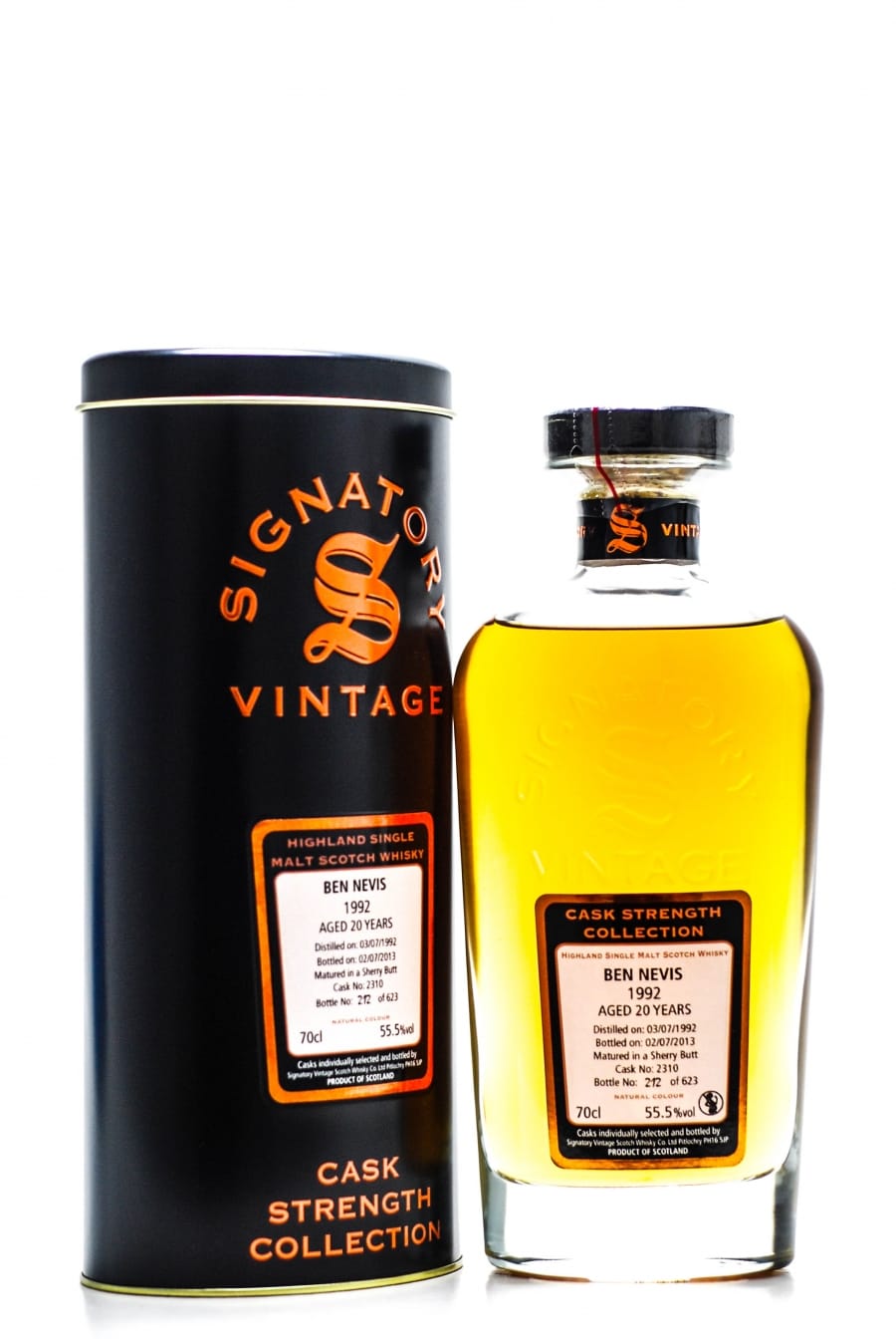 Ben Nevis - 20 Years Years Old Signatory Vintage Cask: 2310 55.5% 1992 In Original Container