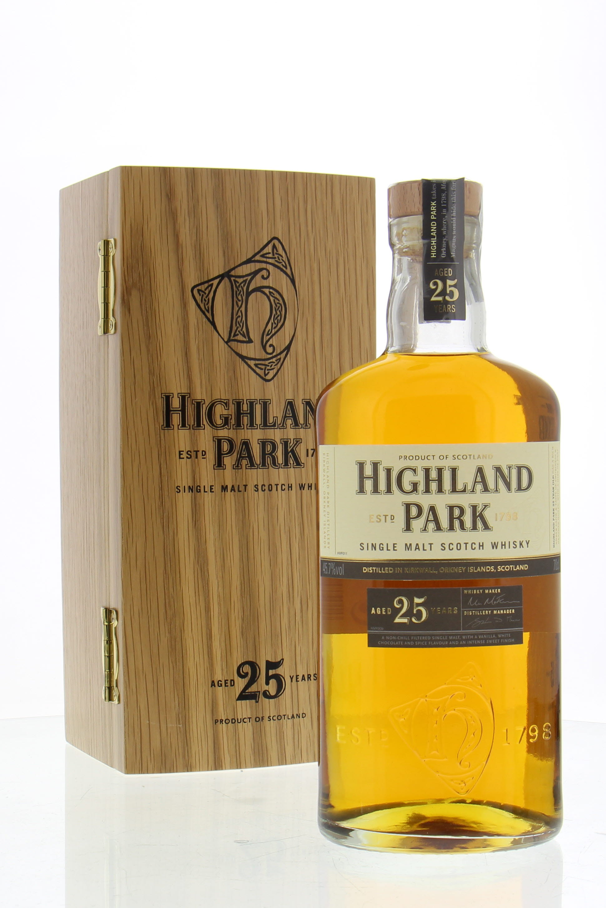 Highland Park - 25 Years Old 2012 45.7% NV In Original Wooden Case