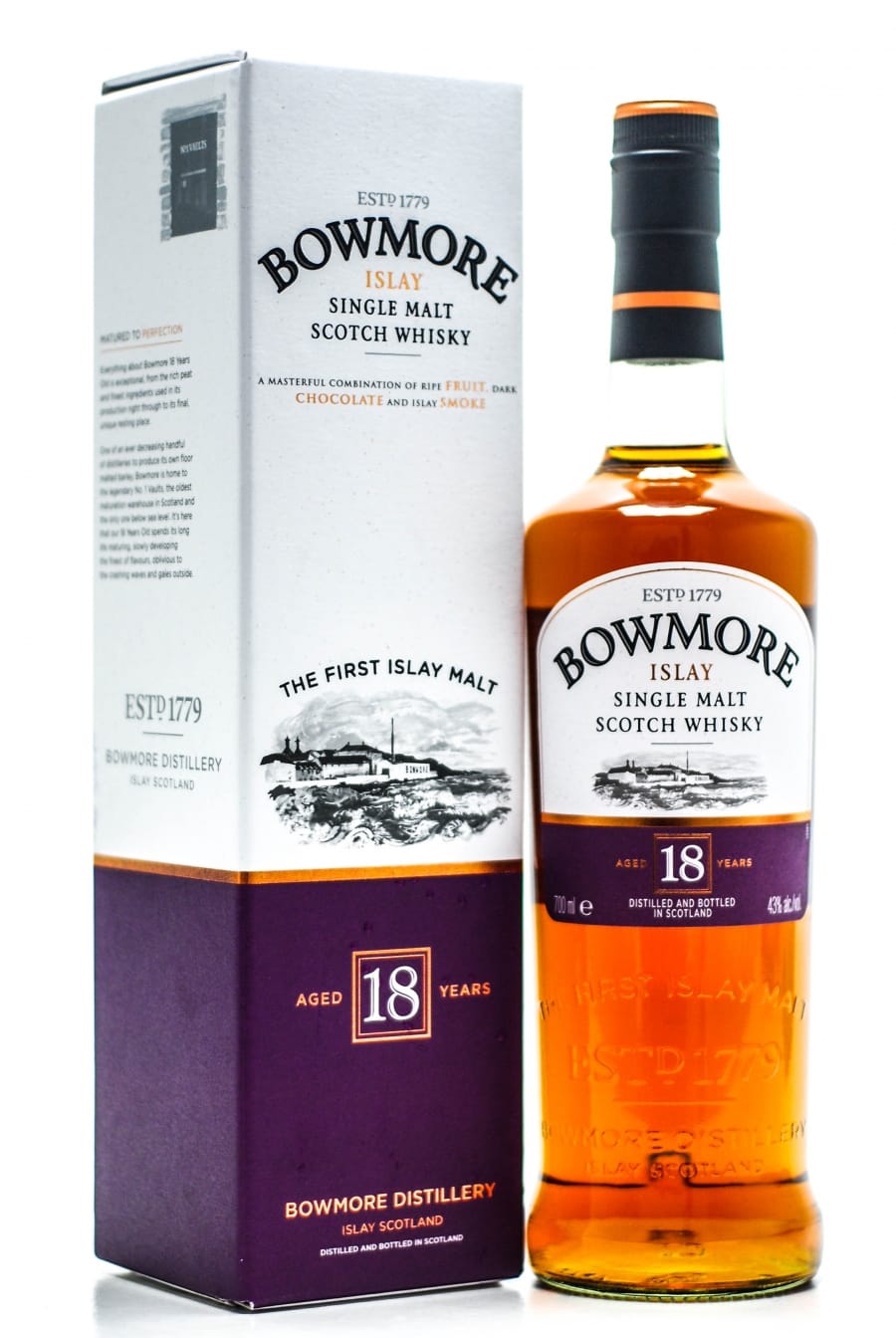Bowmore - 18 Years Old Bottled 2007 43% NV In Original Container