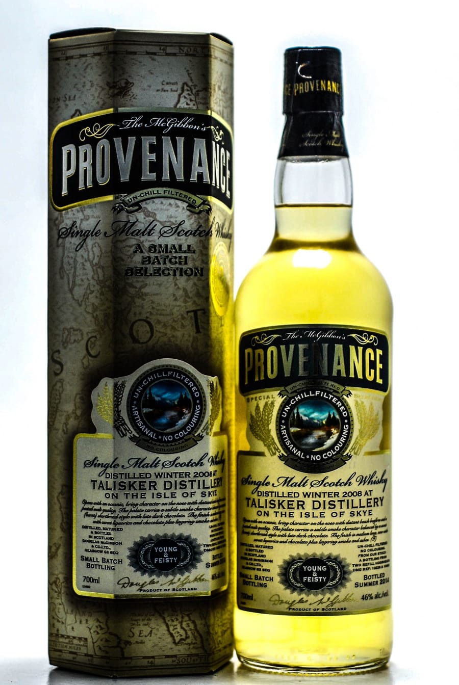 Talisker - Young & Feisty McGibbon's Provenance Cask:10228+10462 46% NAS In Original Container