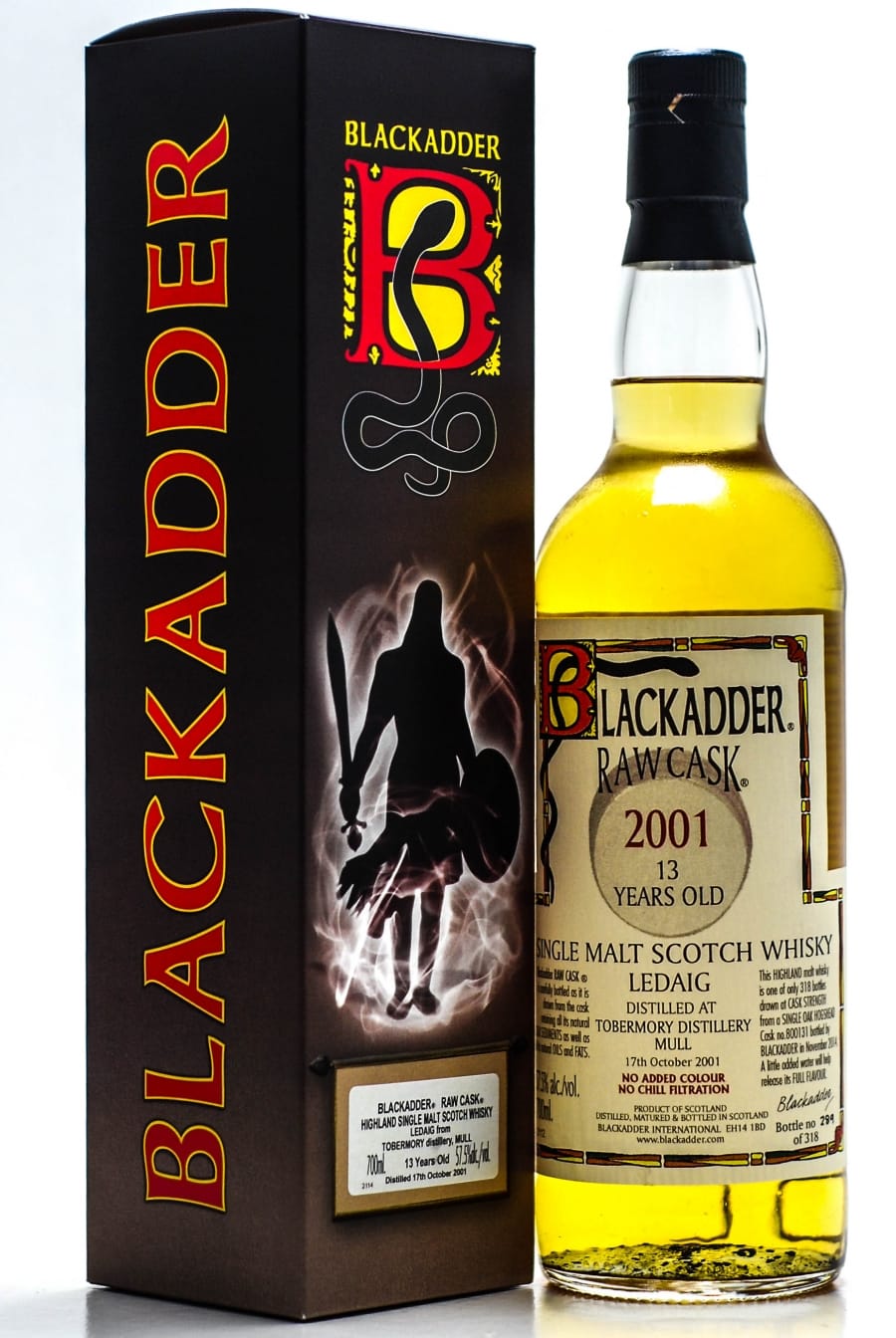 Ledaig - 13 Years Old Blackadder Raw Cask:800131 57.5% 2001 In Original Container