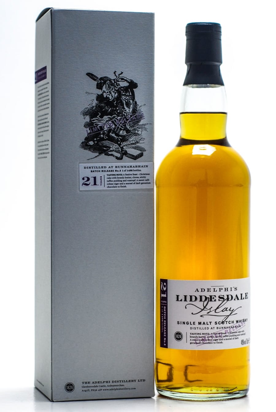 Liddesdale - 21 Years Old (Bunnahabhain) Adelphi Release NR.8 46% NV In Original Container