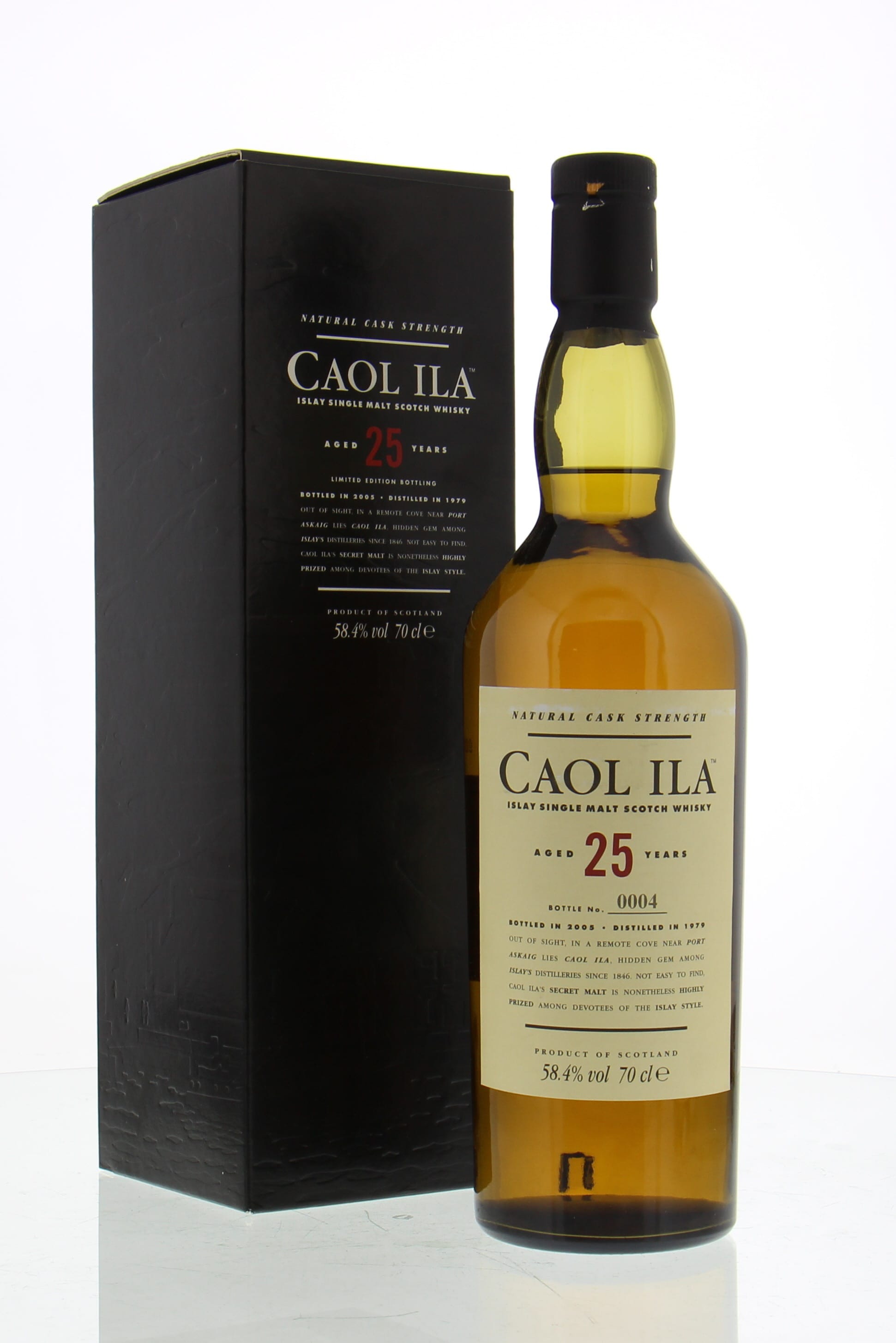 Caol Ila - 25 Years Old Natural Cask Strength 58.4% 1979 Perfect