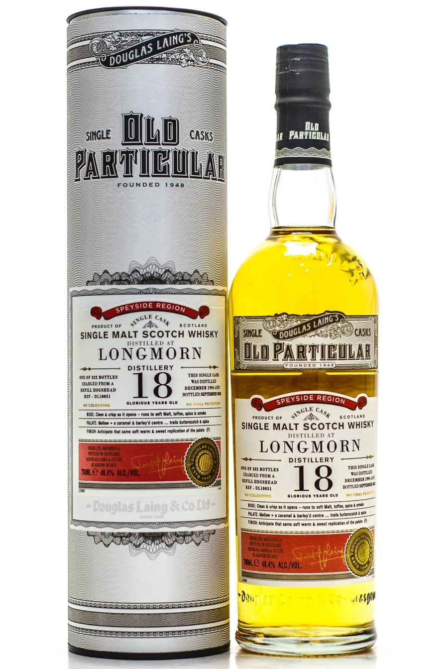 Longmorn - 18 Years Old Particular Cask DL10051 48.4% 1994 In Original Container