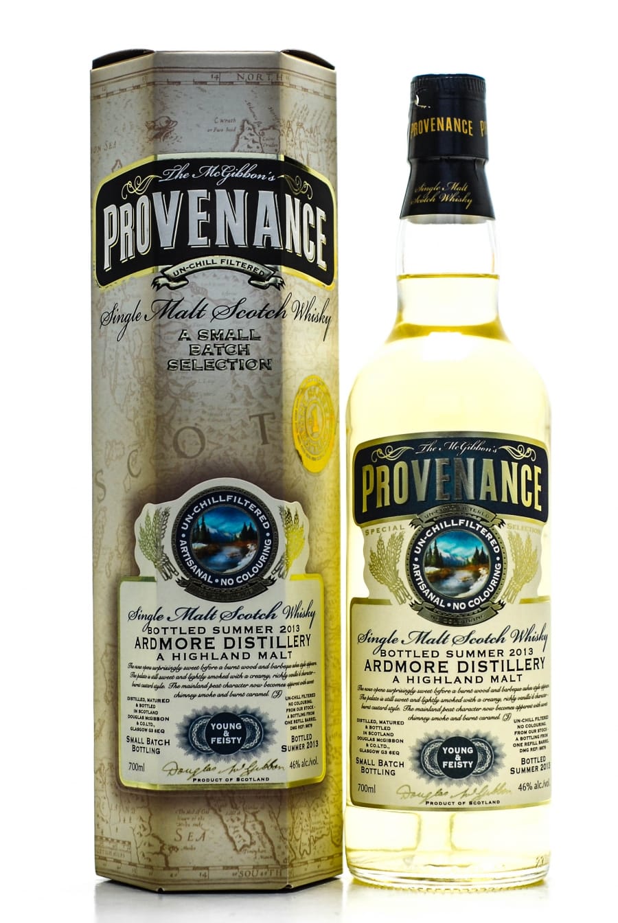 Ardmore - Young & Feisty McGibbon's Provenance Cask: DMG 9879 46% NAS In Original Container